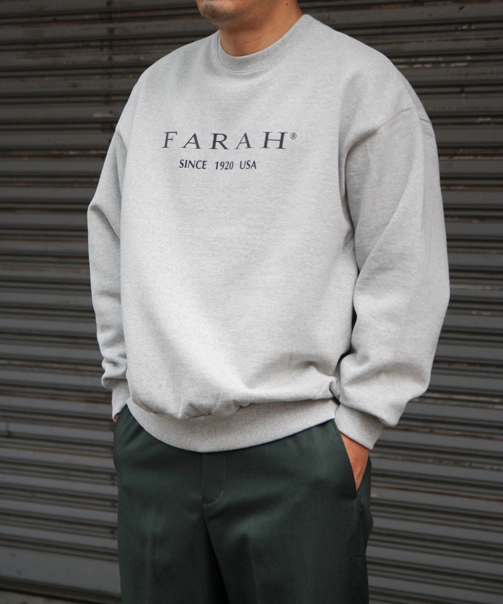 FARAH ファーラー スウェット ロゴ グリーン 通販 正規取扱店 INPUT 広島