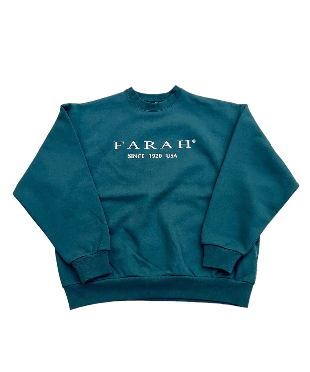 FARAH ファーラー スウェット ロゴ グリーン 通販 正規取扱店 INPUT 広島