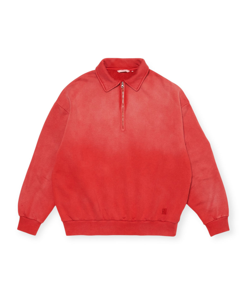 FARAH ファーラー スウェット ヴィンテージ ハーフジップ フェード