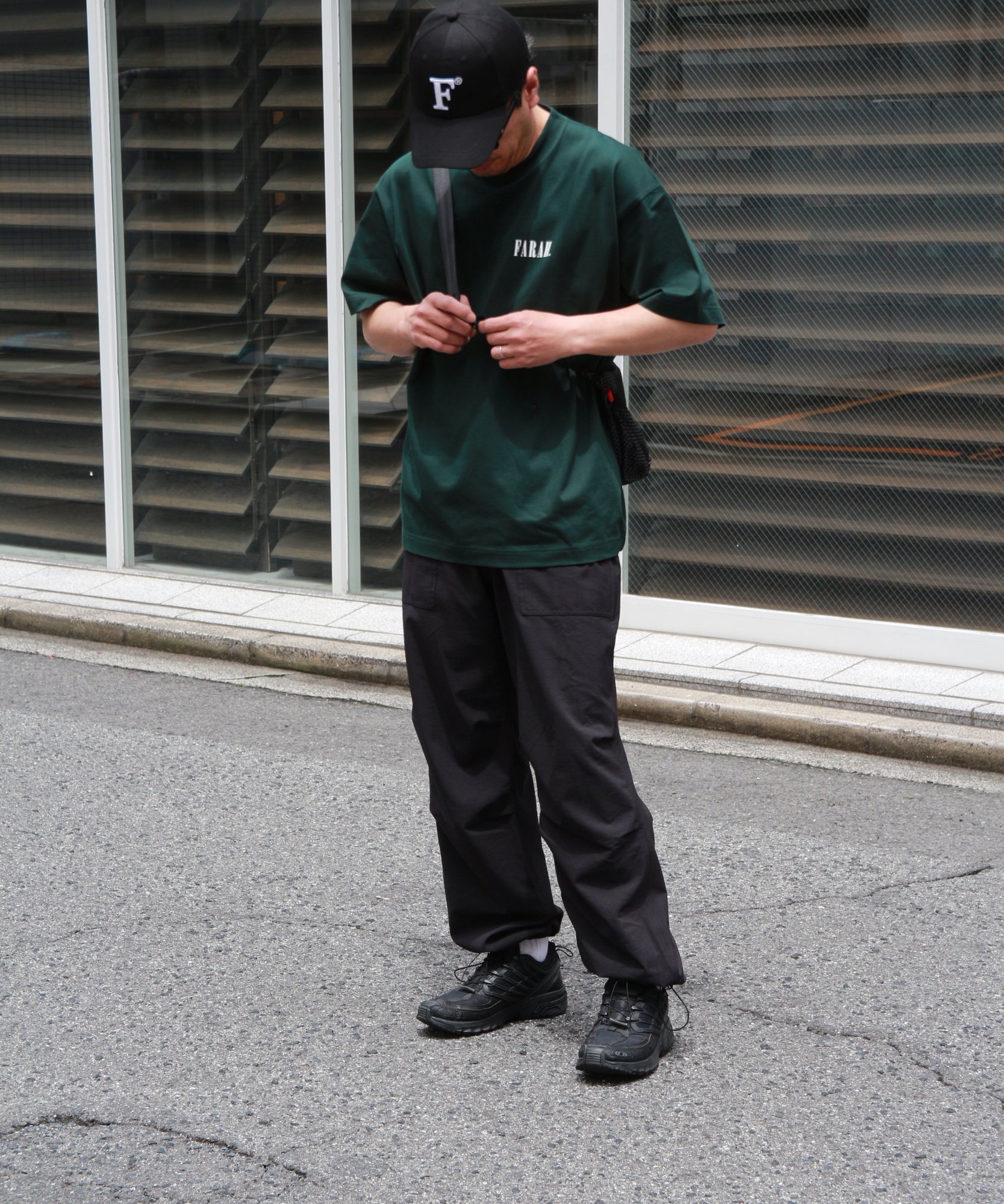 Printed Graphic  S/S Tee "Classic Logo" "DARK GREEN"