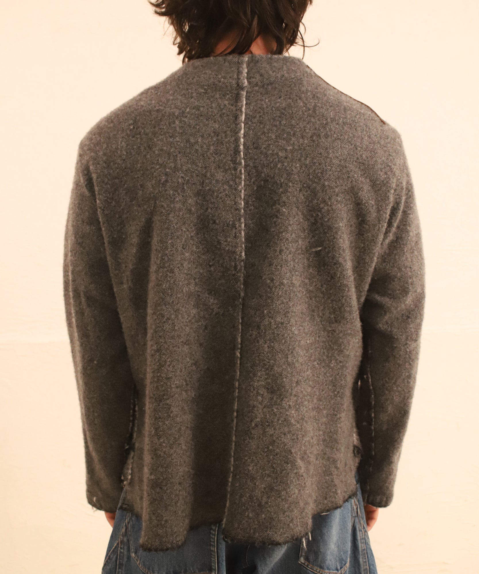Asymmetric jacket "GRAY"