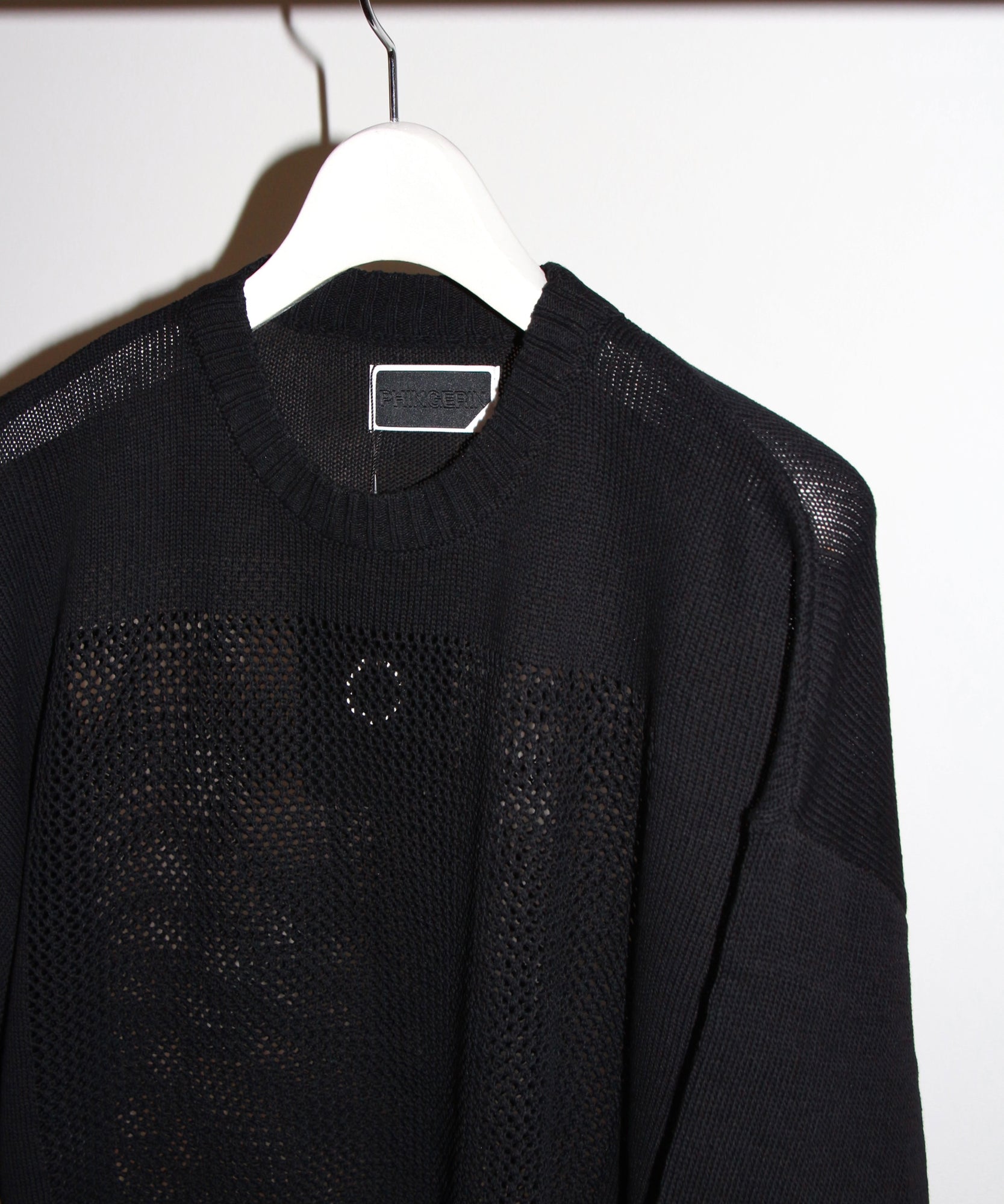 WINDOW WEB SWEATER "BLACK"