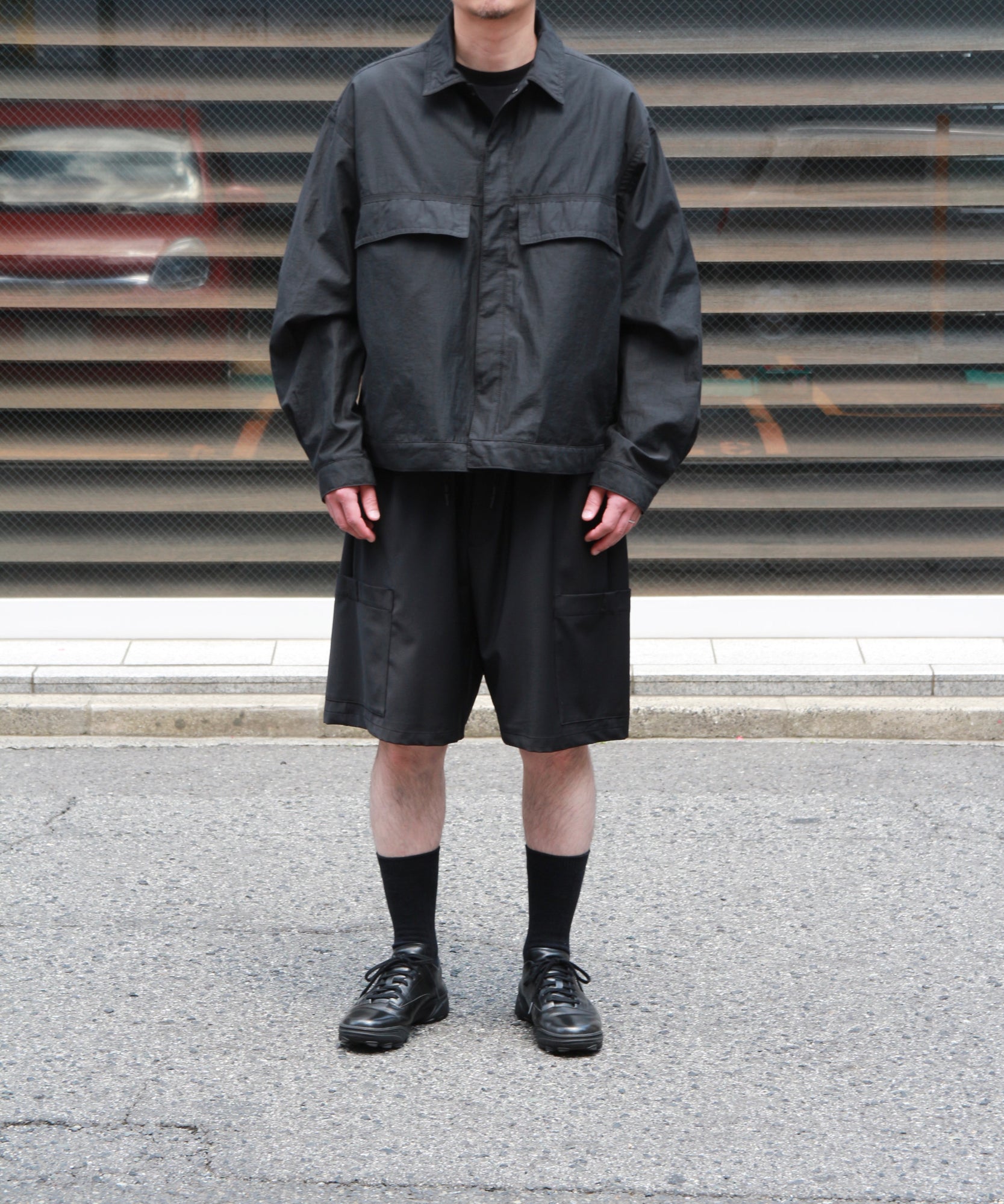 4-Stitch Chambry Jacket "BLACK"