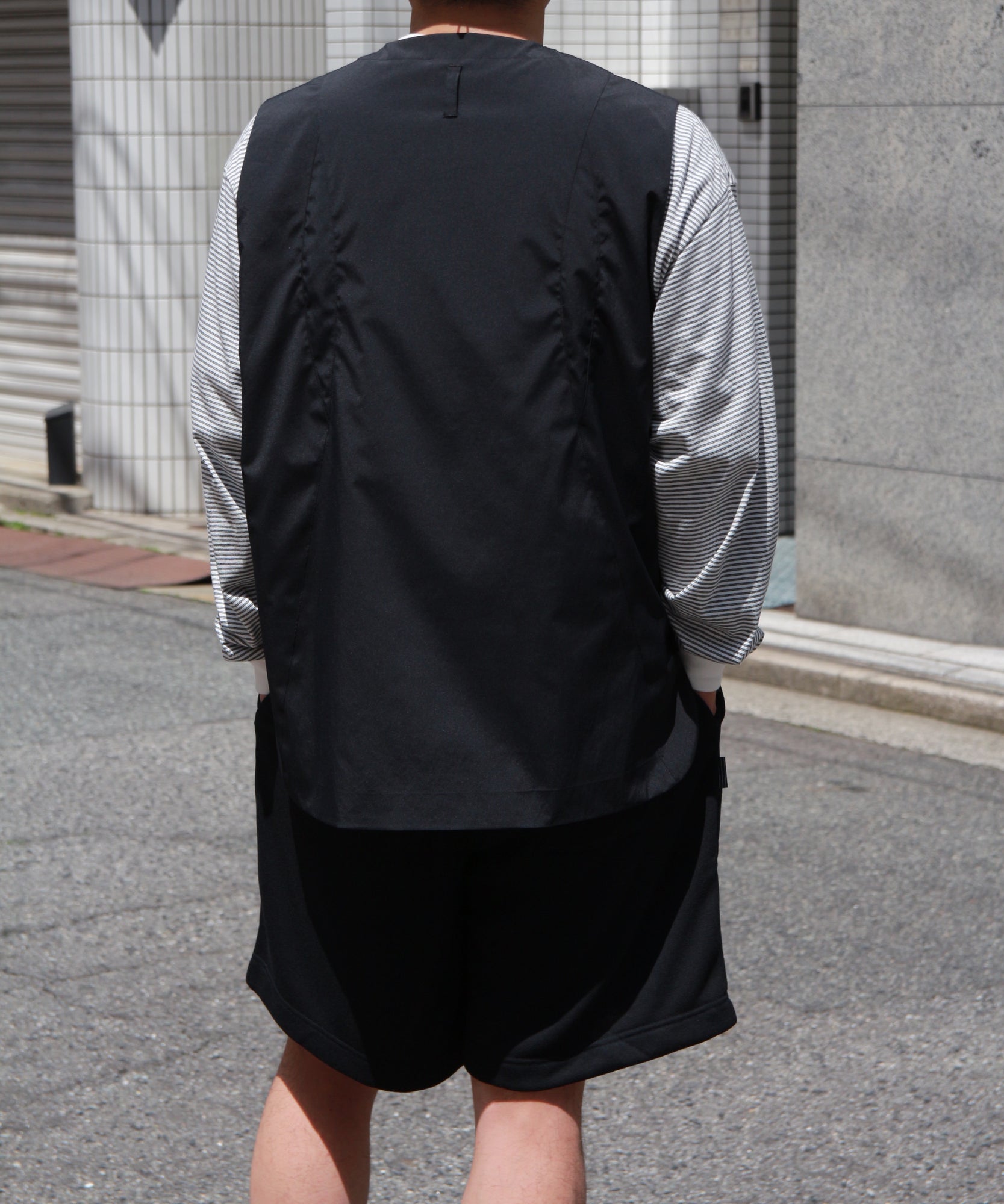 ジッパーベスト "BLACK"