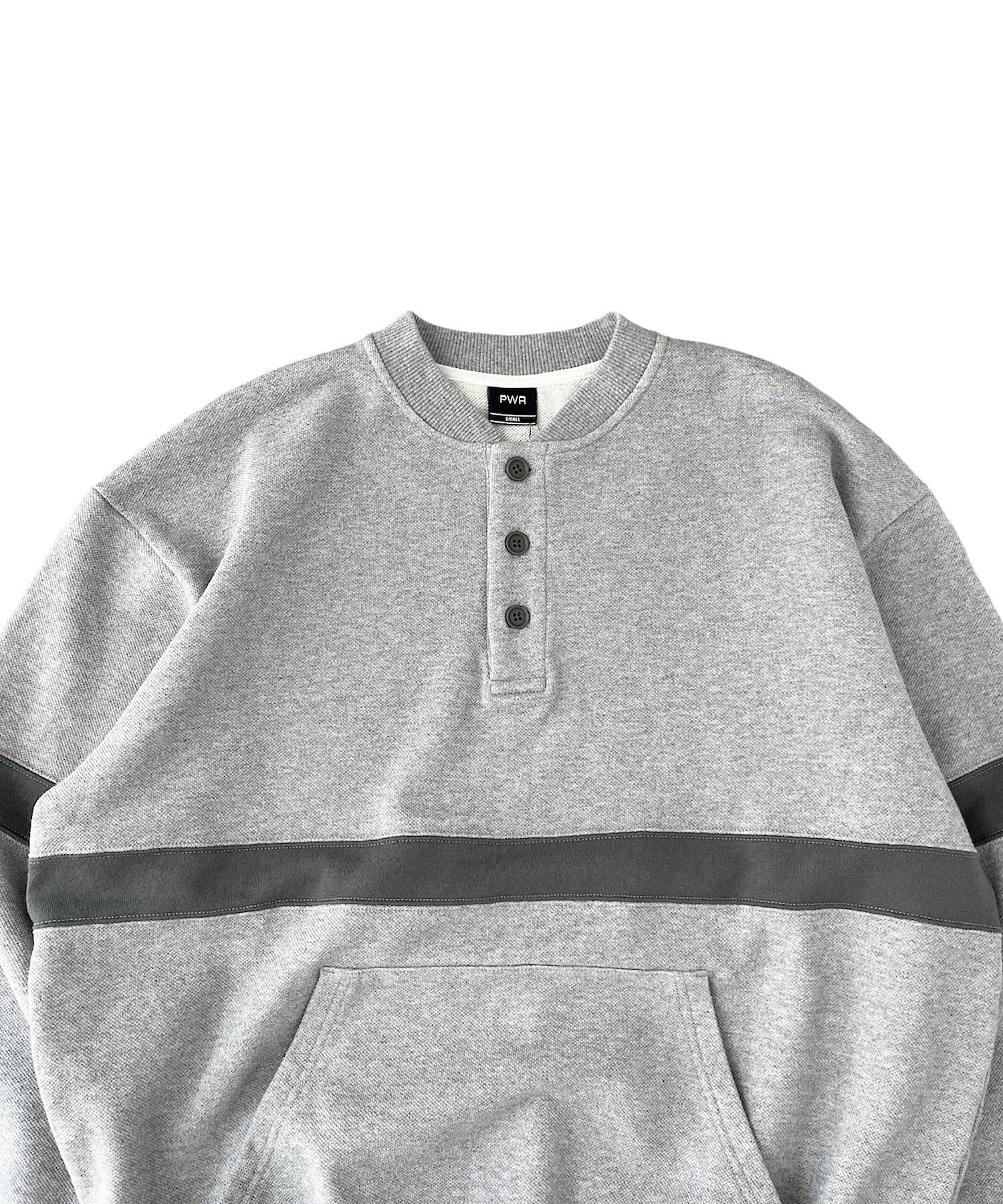 HEAVY KANOKO HENRYNECK P/O "HEATHER GREY"