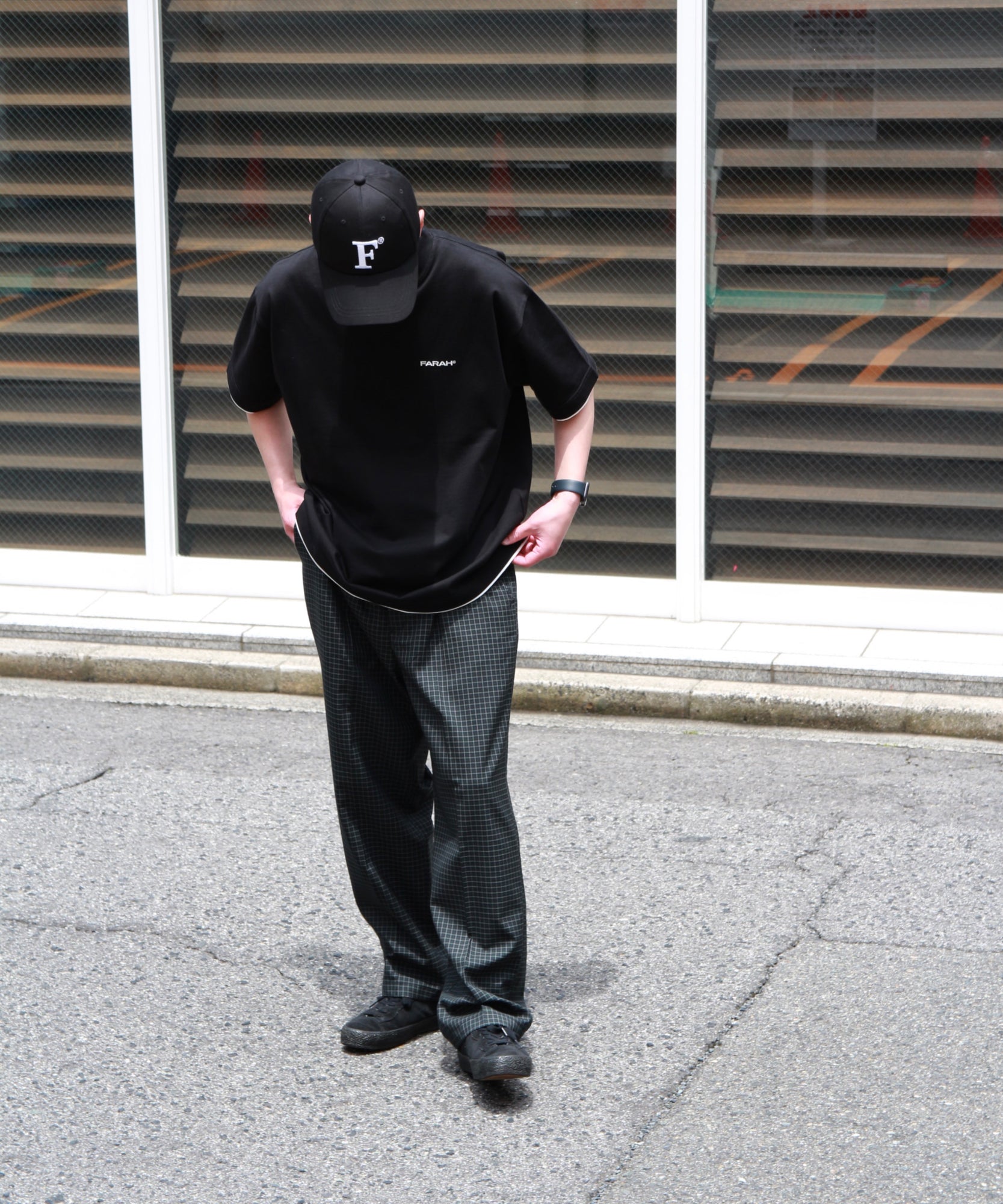 Layered S/S Tee "BLACK"