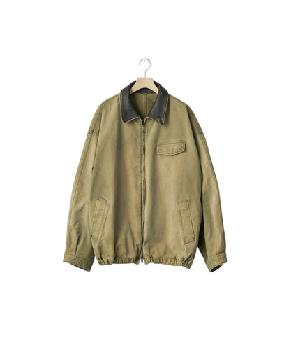 SULFUR DYED WHIP CORD VINTAGE ZIP JACKET 