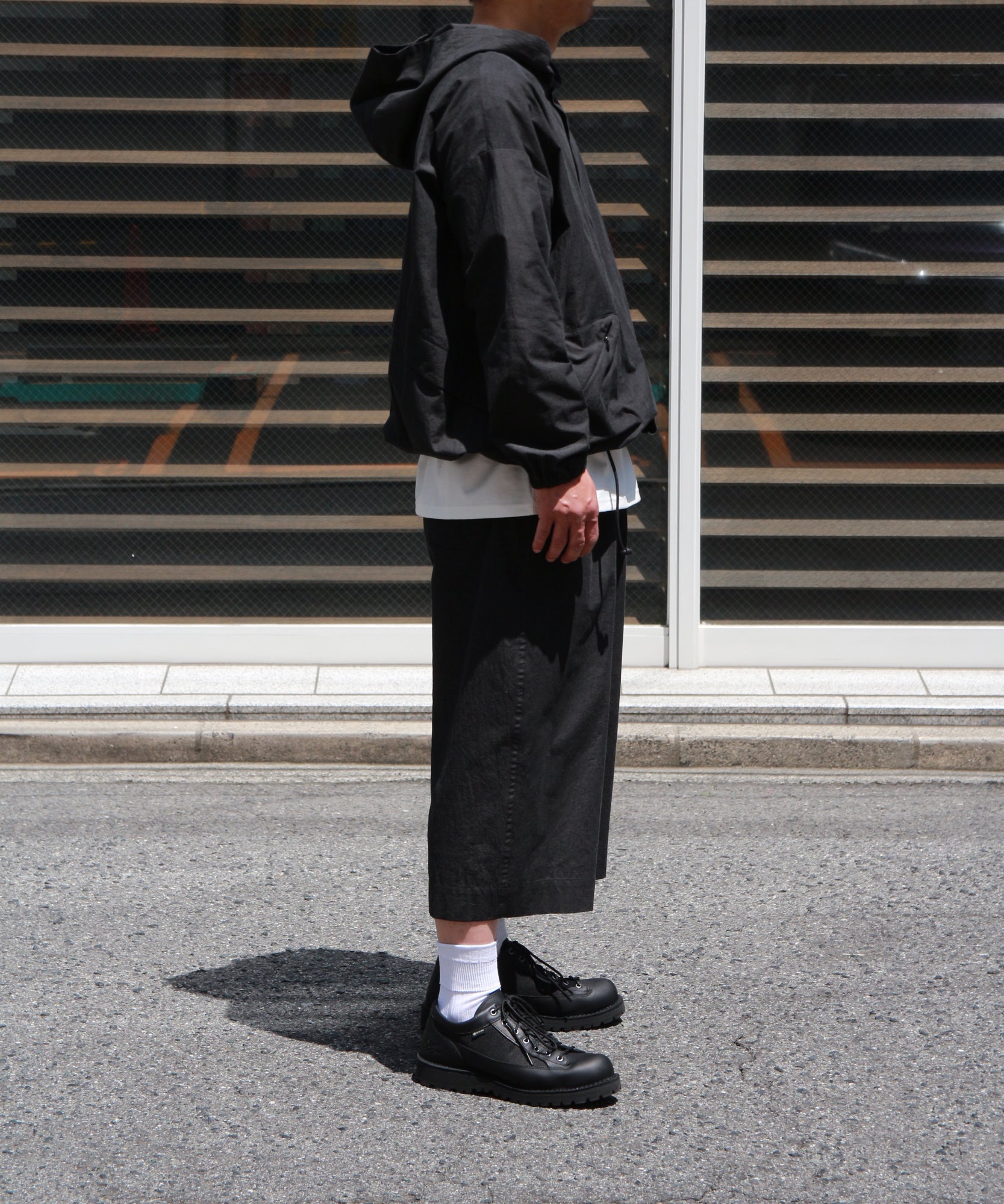 ワイドフーディーシャツ "SUMI"