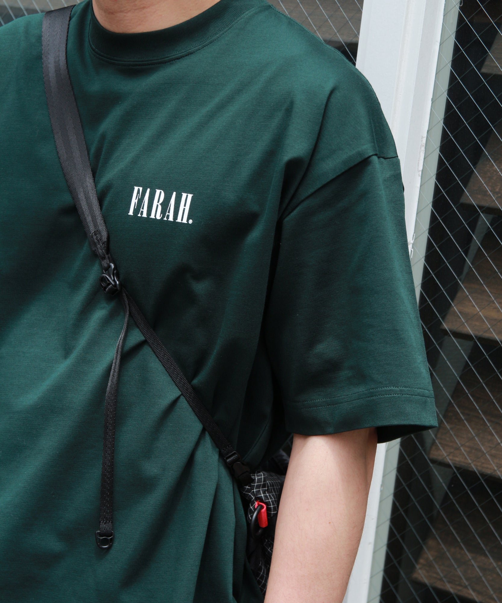 Printed Graphic  S/S Tee "Classic Logo" "DARK GREEN"