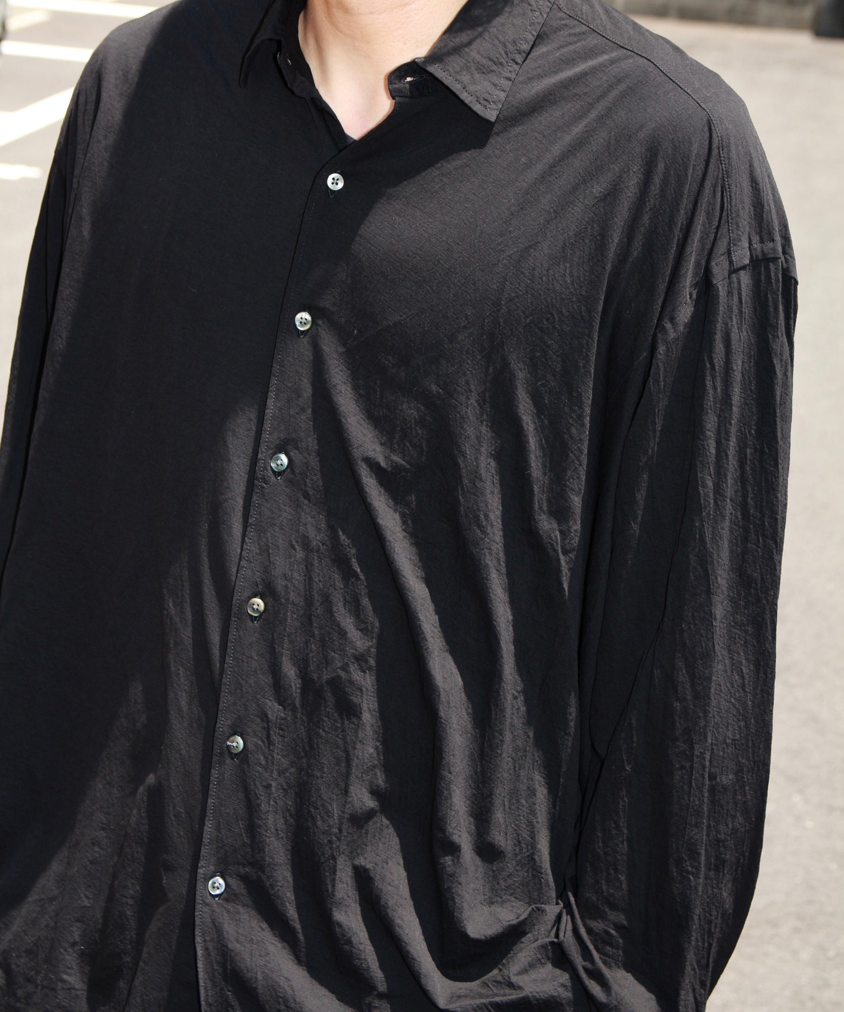 46G Artisan Shirt "BLACK(Night Black)"