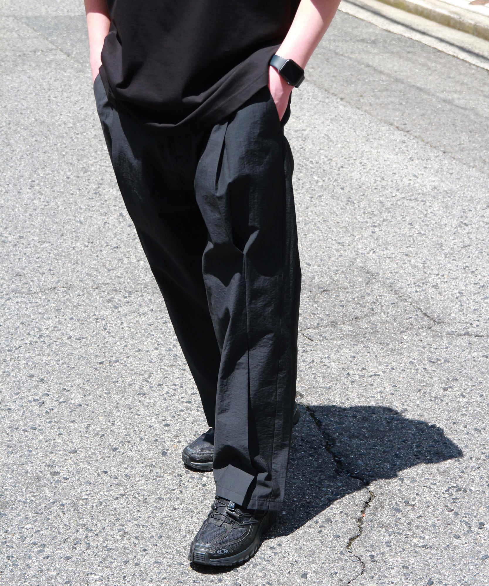 Tuck Chambry Pants "BLACK"