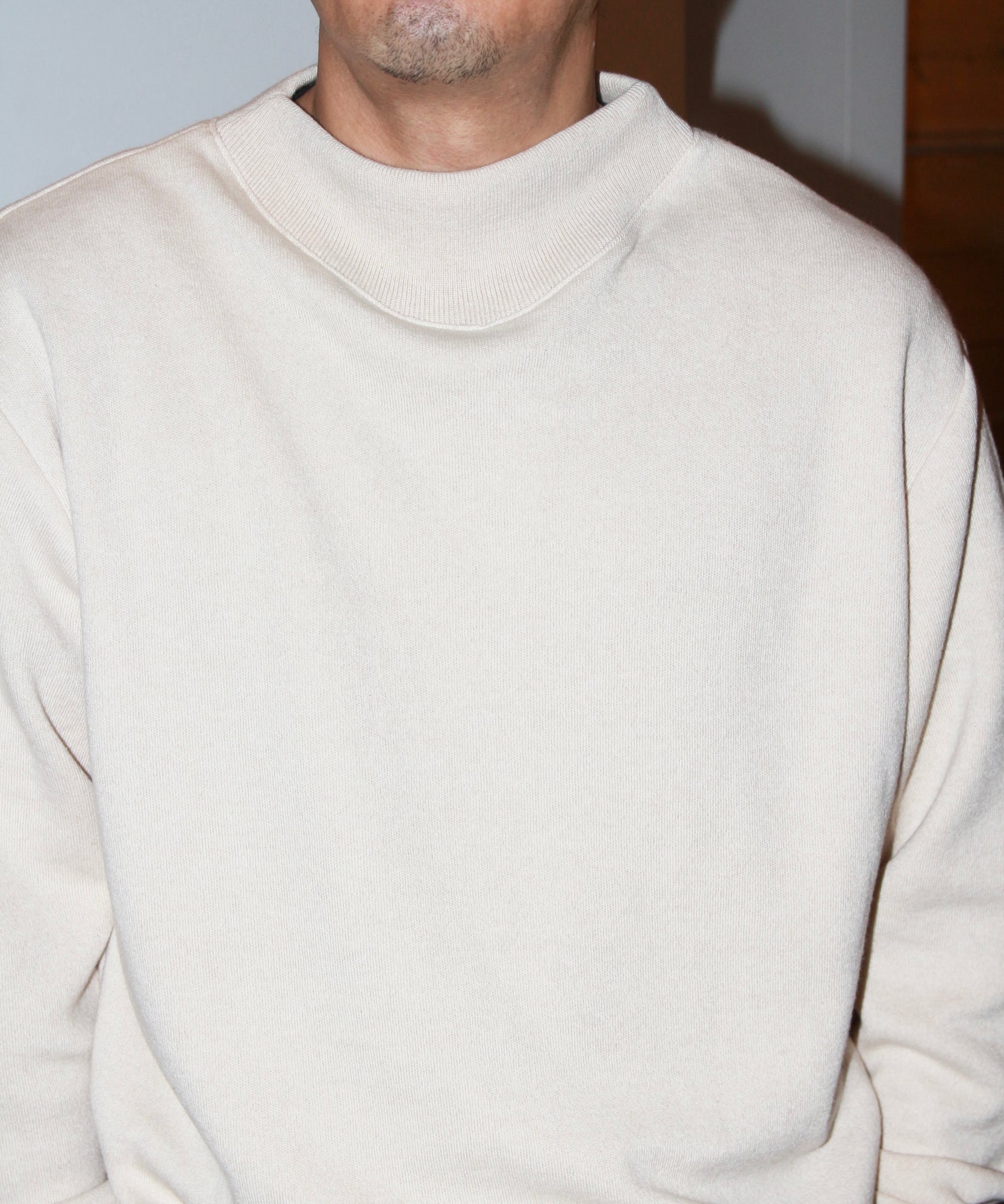 CASHMERE SKIING SWEAT KNITSHIRT "OATMEAL"