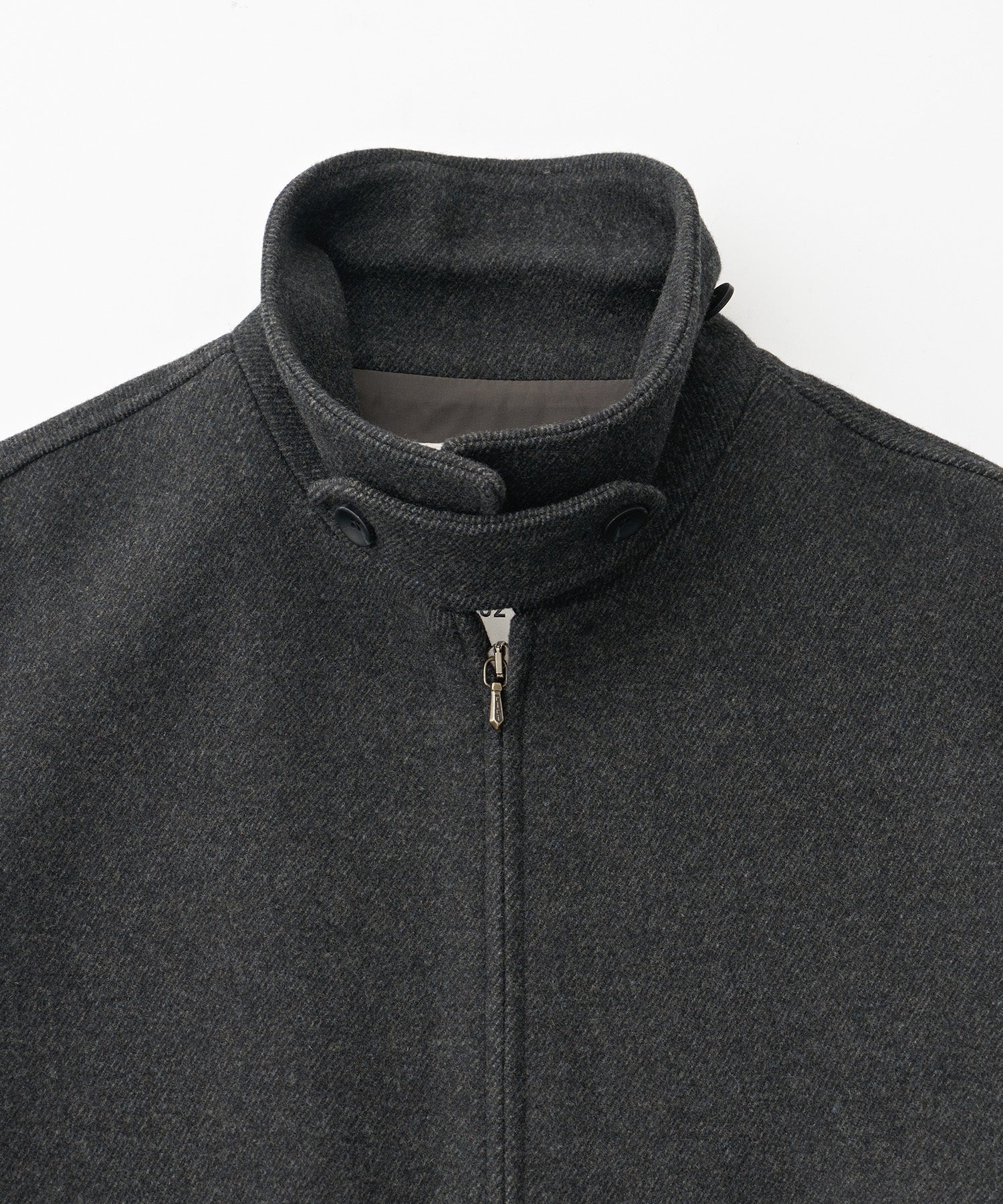 ANOTHER OFFICE アナザーオフィス アウター  ドリズラージャケット　ウールブルゾン　チャコールグレー 韓国ブランド  正規取扱店 INPUT 広島