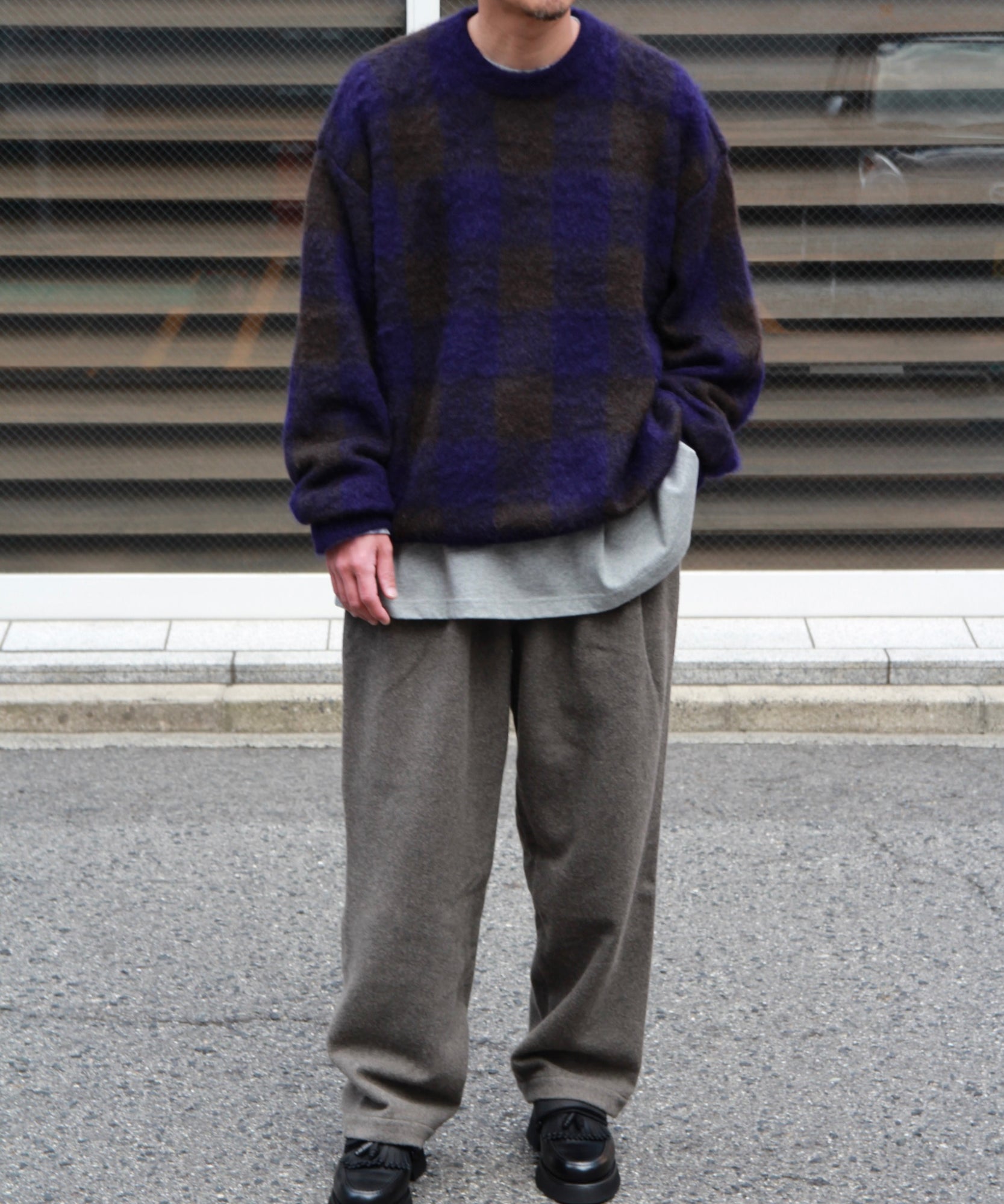 COLOR COMBINATION MOHAIR LS "BLOCK CHECK"