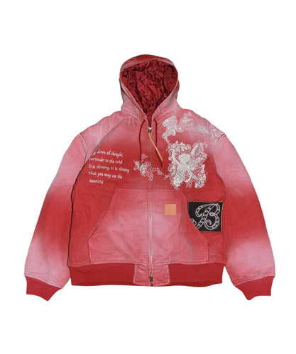 Vintage-effect embroidered jacket 
