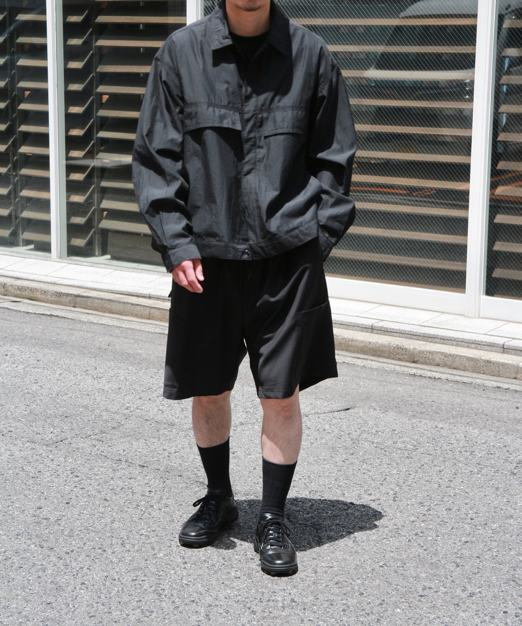 4-Stitch Chambry Jacket "BLACK"