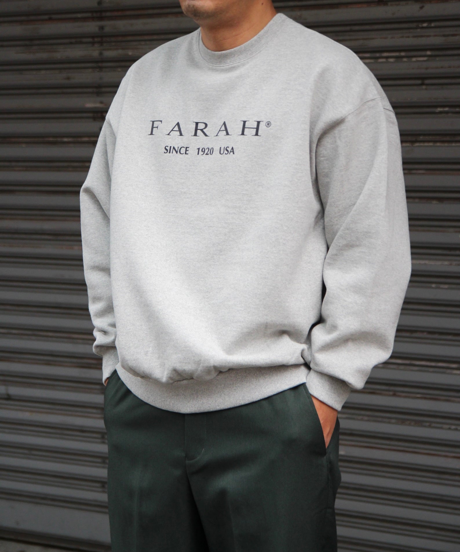 Logo Print Sweatshirt "Green"