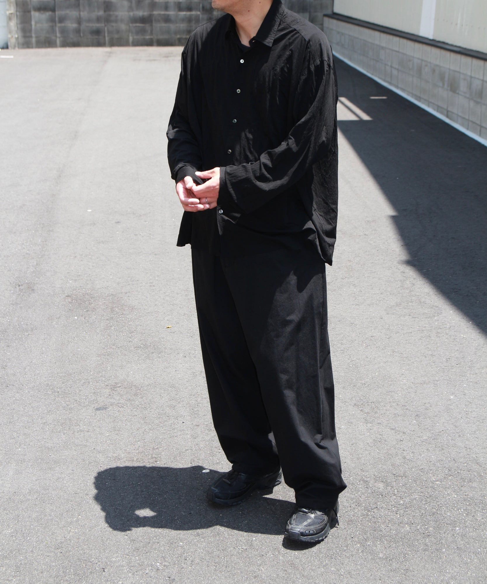 46G Artisan Shirt "BLACK(Night Black)"