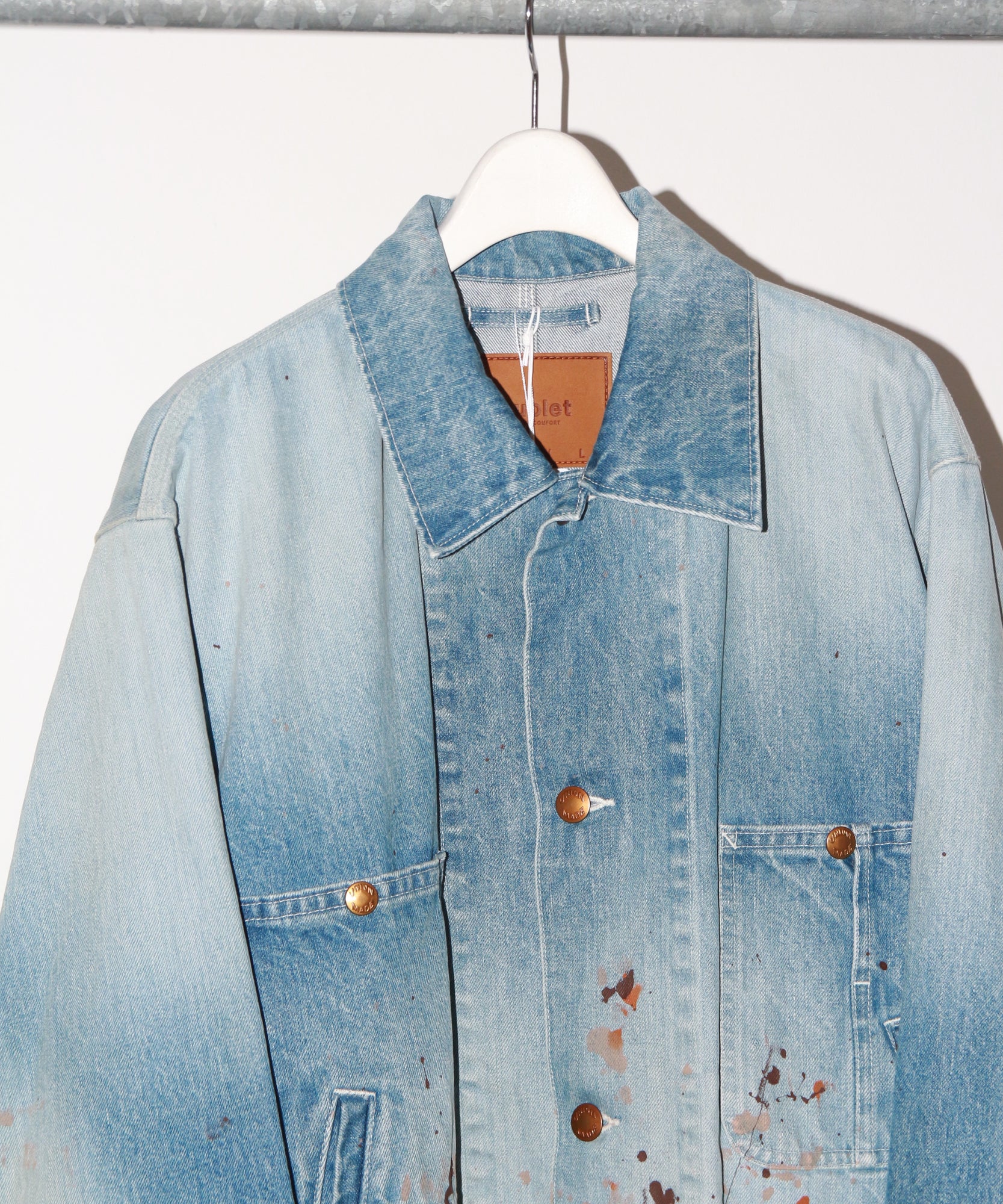 CUT OFF DENIM COVERALL "INDIGO"