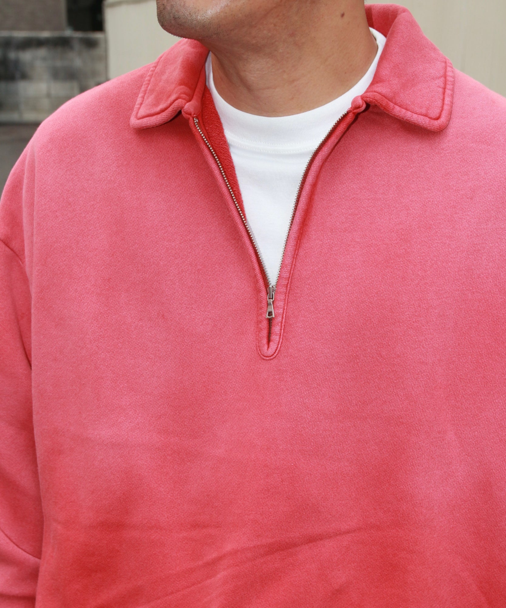 Vintage Half Zip Sweatshirt "FADED BLACK"