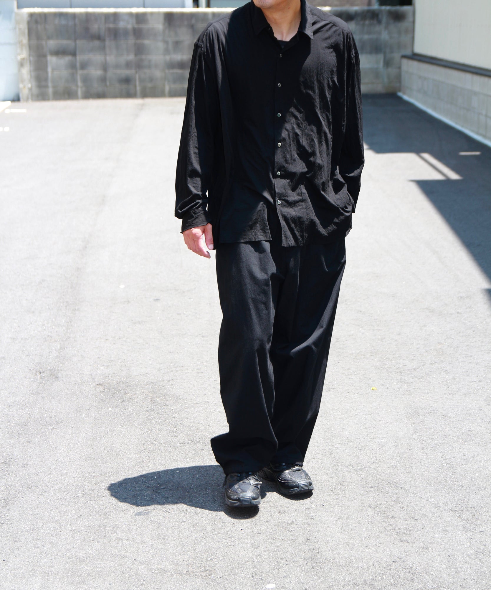 46G Artisan Shirt "BLACK(Night Black)"