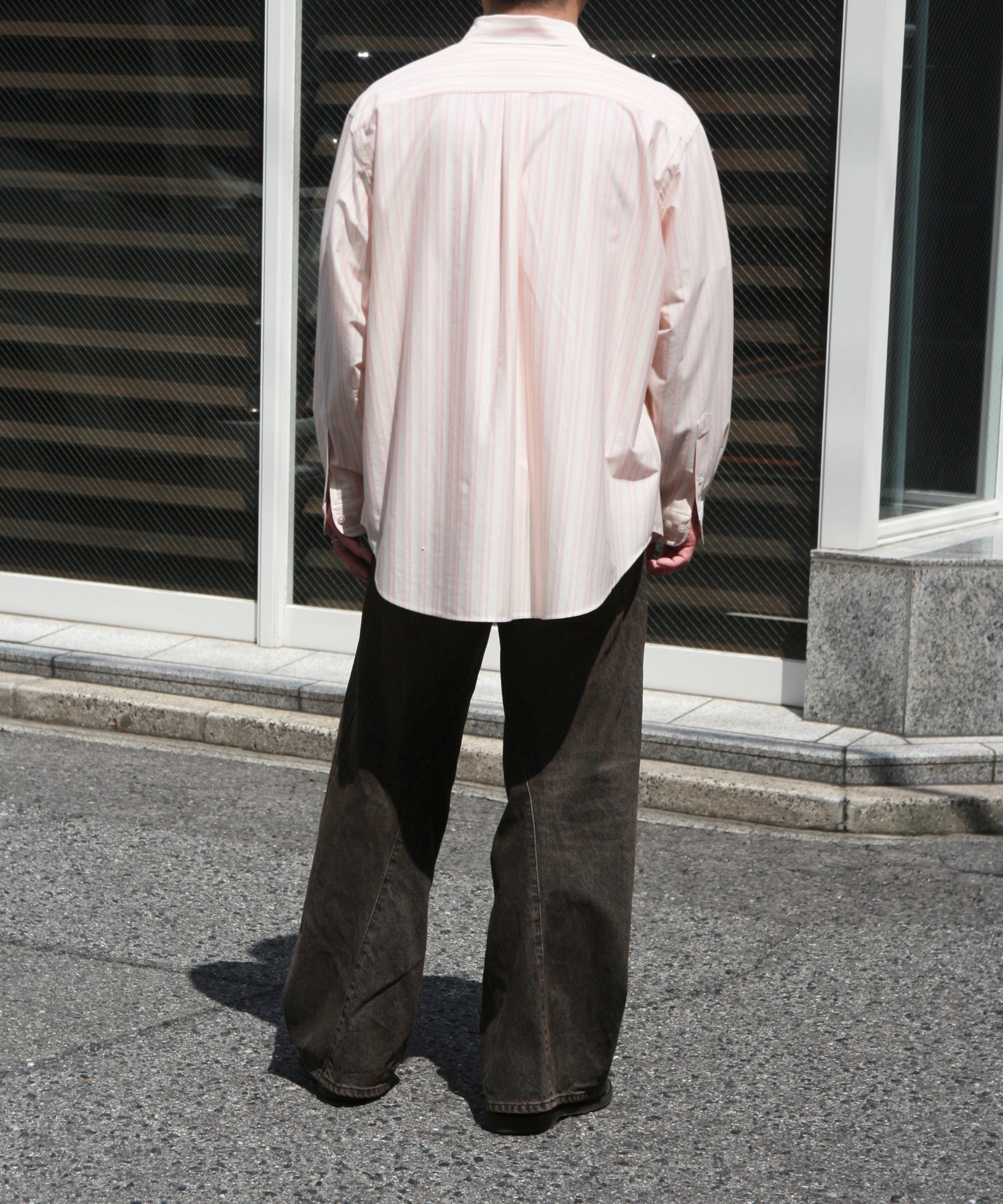 46G Atmosphere Stripe L/S Shirt "PINK"