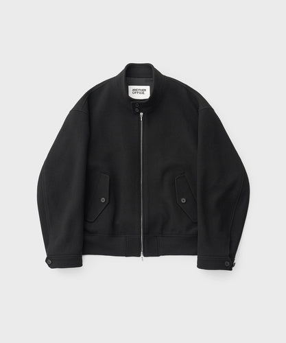 ANOTHER OFFICE アナザーオフィス ウールブルゾン　アウター　ハリントン　ブラック 韓国ブランド  正規取扱店 INPUT 広島