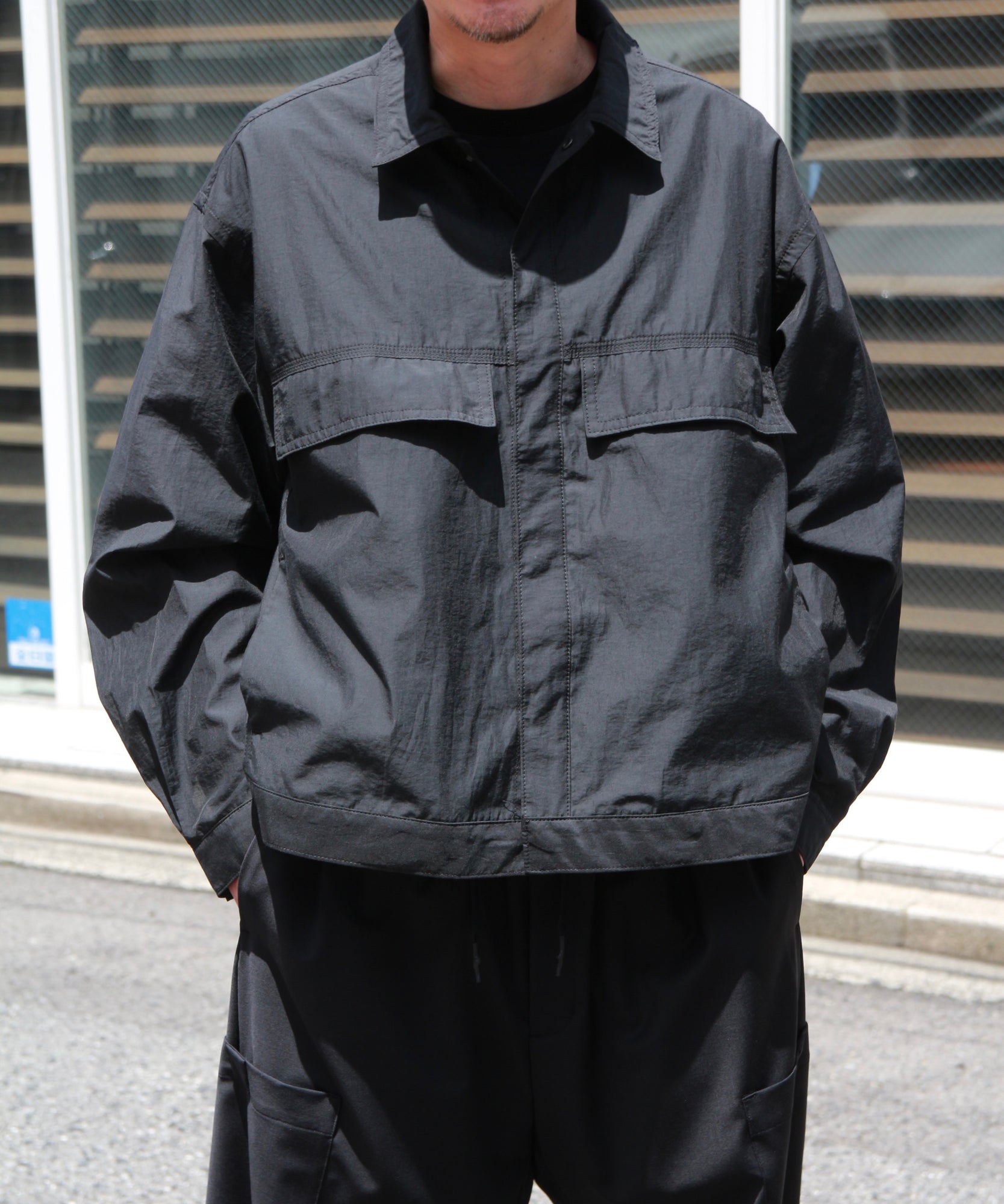4-Stitch Chambry Jacket "BLACK"
