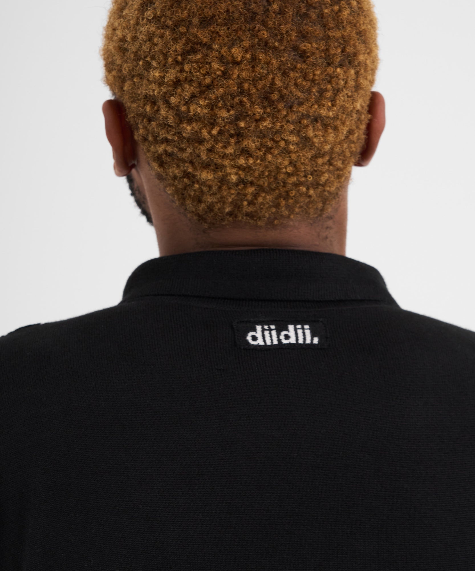 diidii knit polo "BLACK"