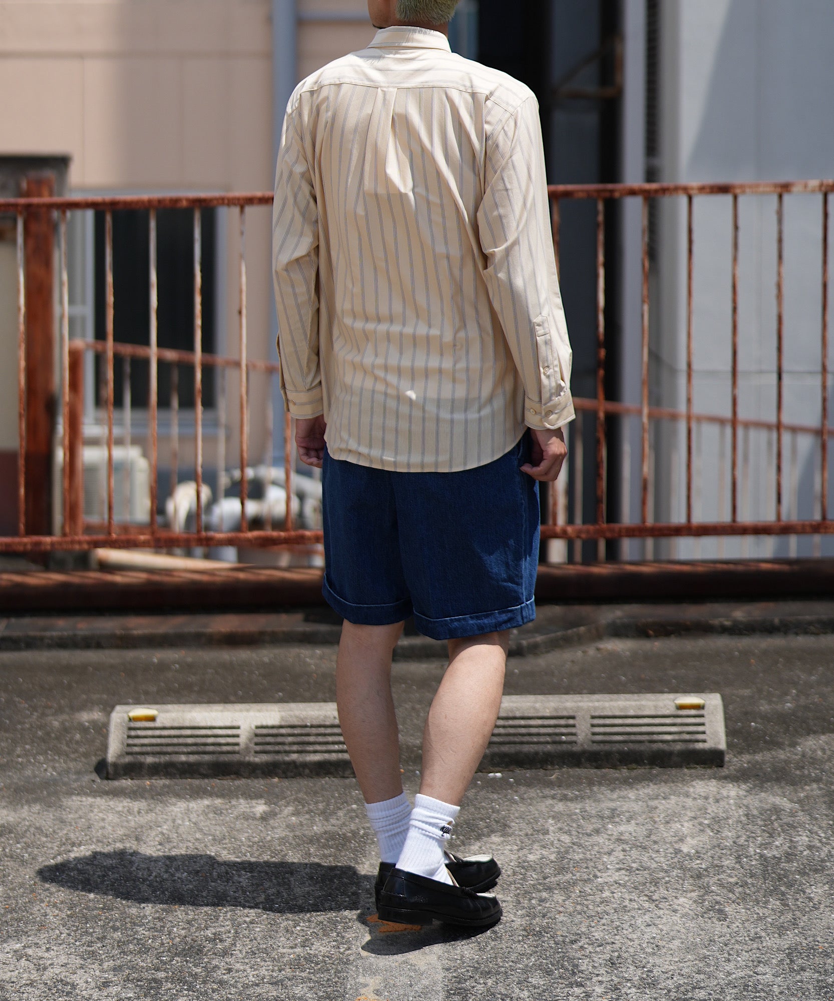 46G Atmosphere Stripe Shirt "BEIGE"