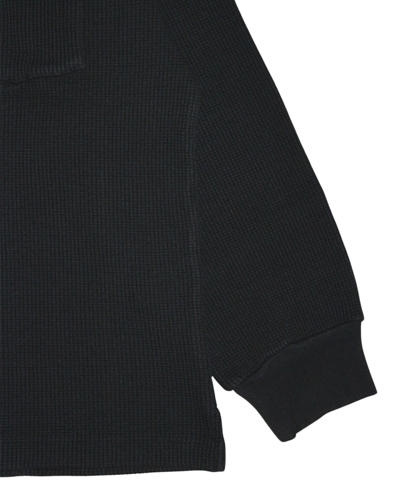 Waffle L/S "BLACK"