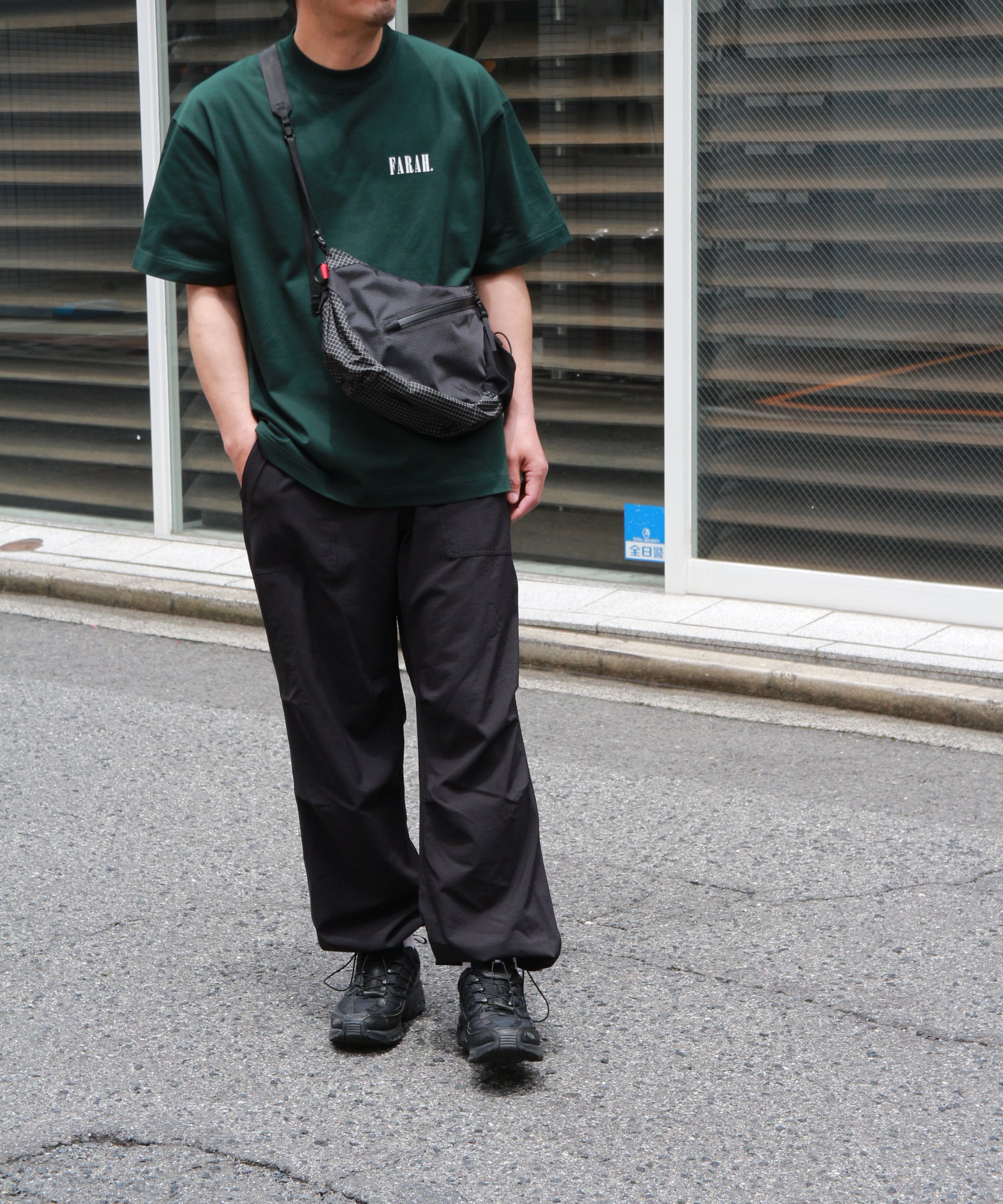 Printed Graphic  S/S Tee "Classic Logo" "DARK GREEN"