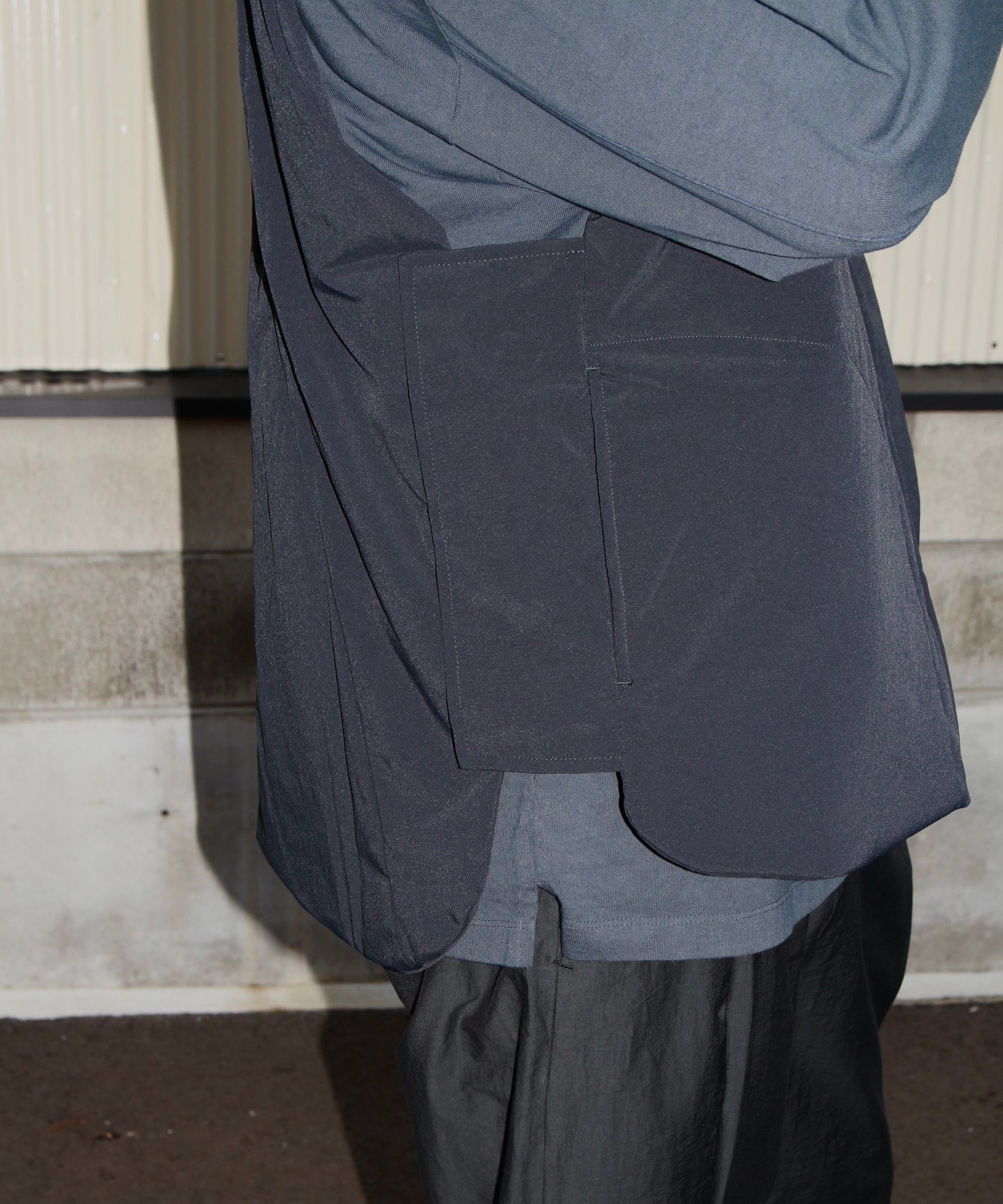 Stitch L/S T-shirt "CHARCOAL"