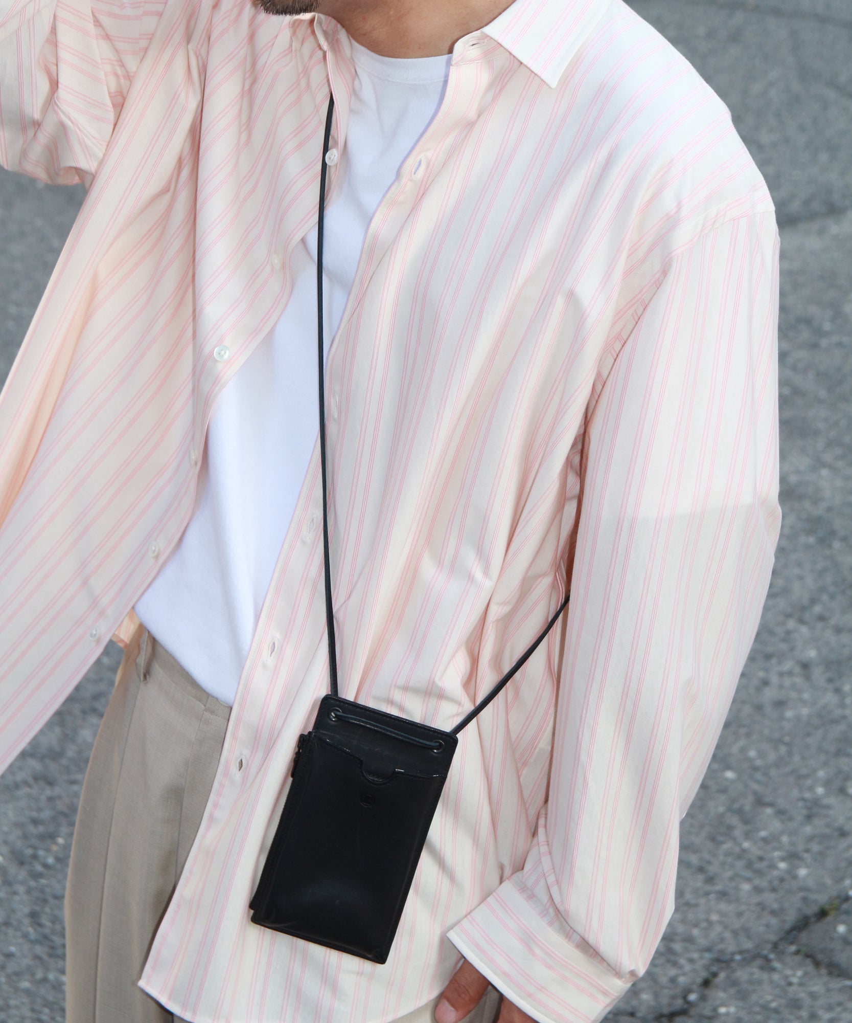 46G Atmosphere Stripe L/S Shirt "PINK"