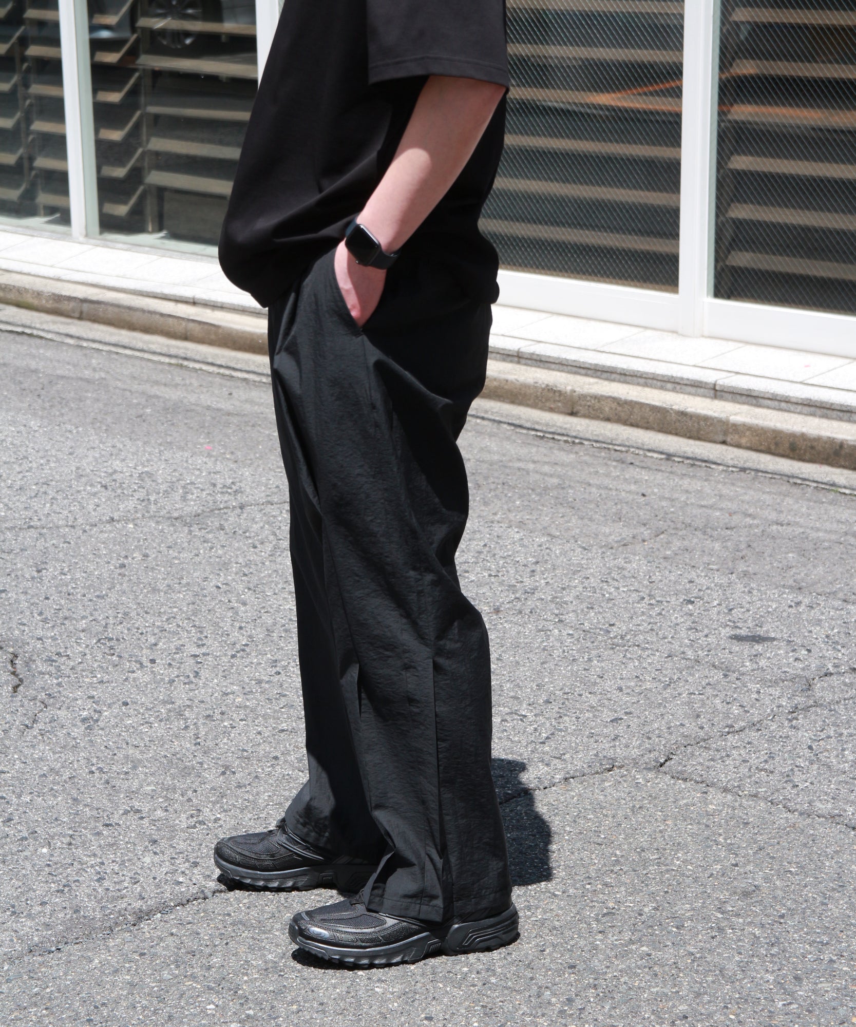 Tuck Chambry Pants "BLACK"