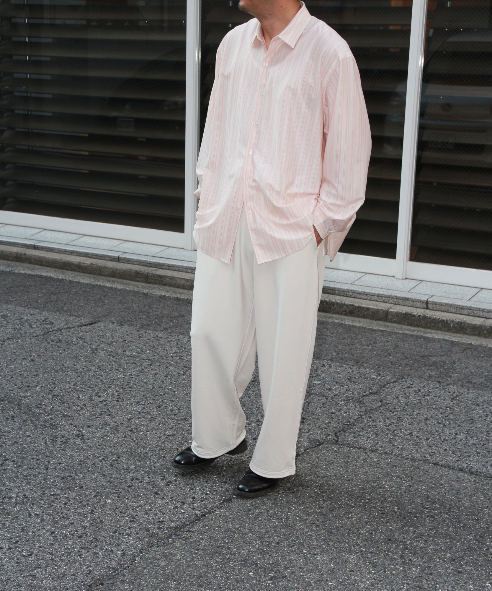 28G Cupro Easy Pants "WHITE(Oxford White)"