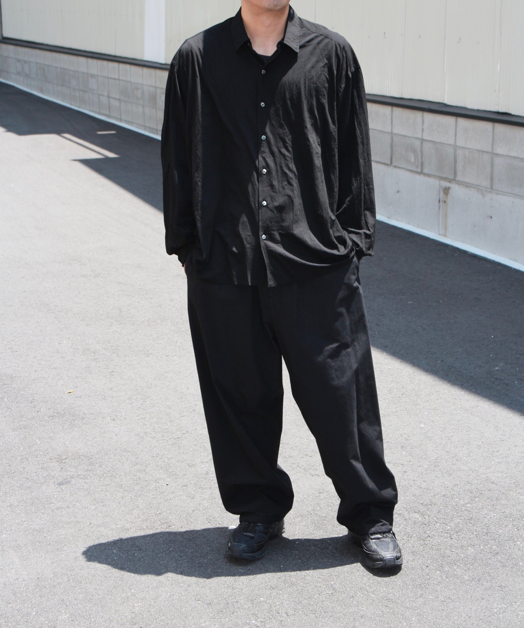 46G Artisan Shirt "BLACK(Night Black)"