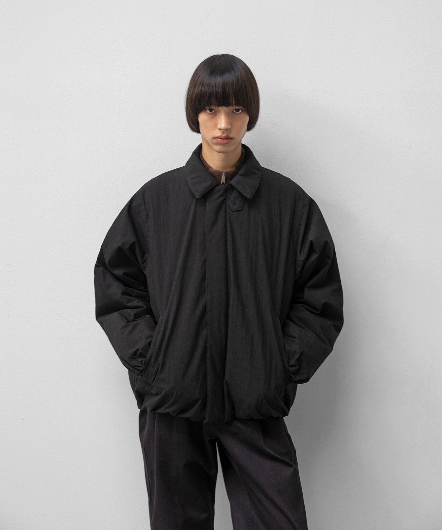 ANOTHER OFFICE アナザーオフィス アウター  中綿ジャケット　プリマロフト　ブラック 韓国ブランド  正規取扱店 INPUT 広島