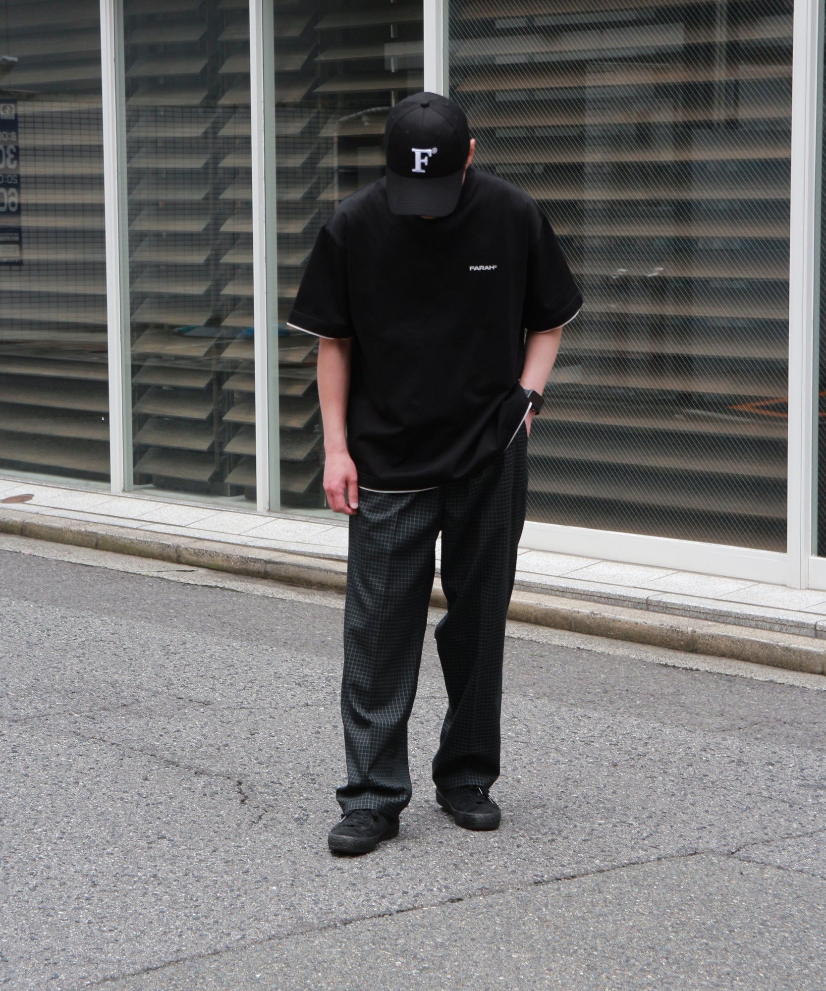 Layered S/S Tee "BLACK"
