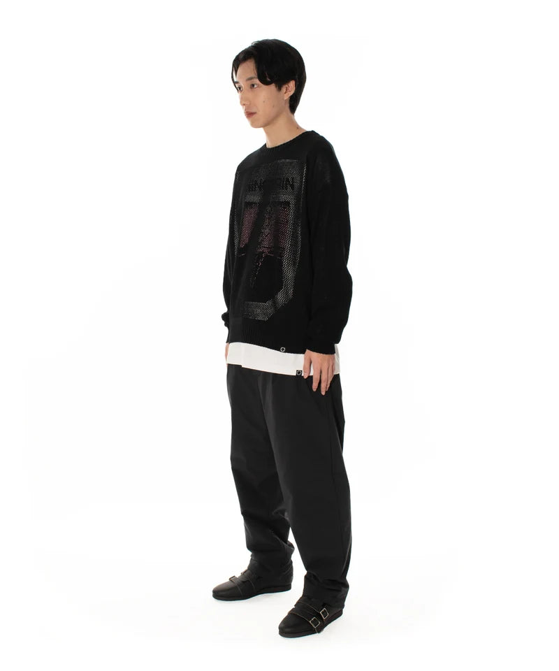WINDOW WEB SWEATER "BLACK"