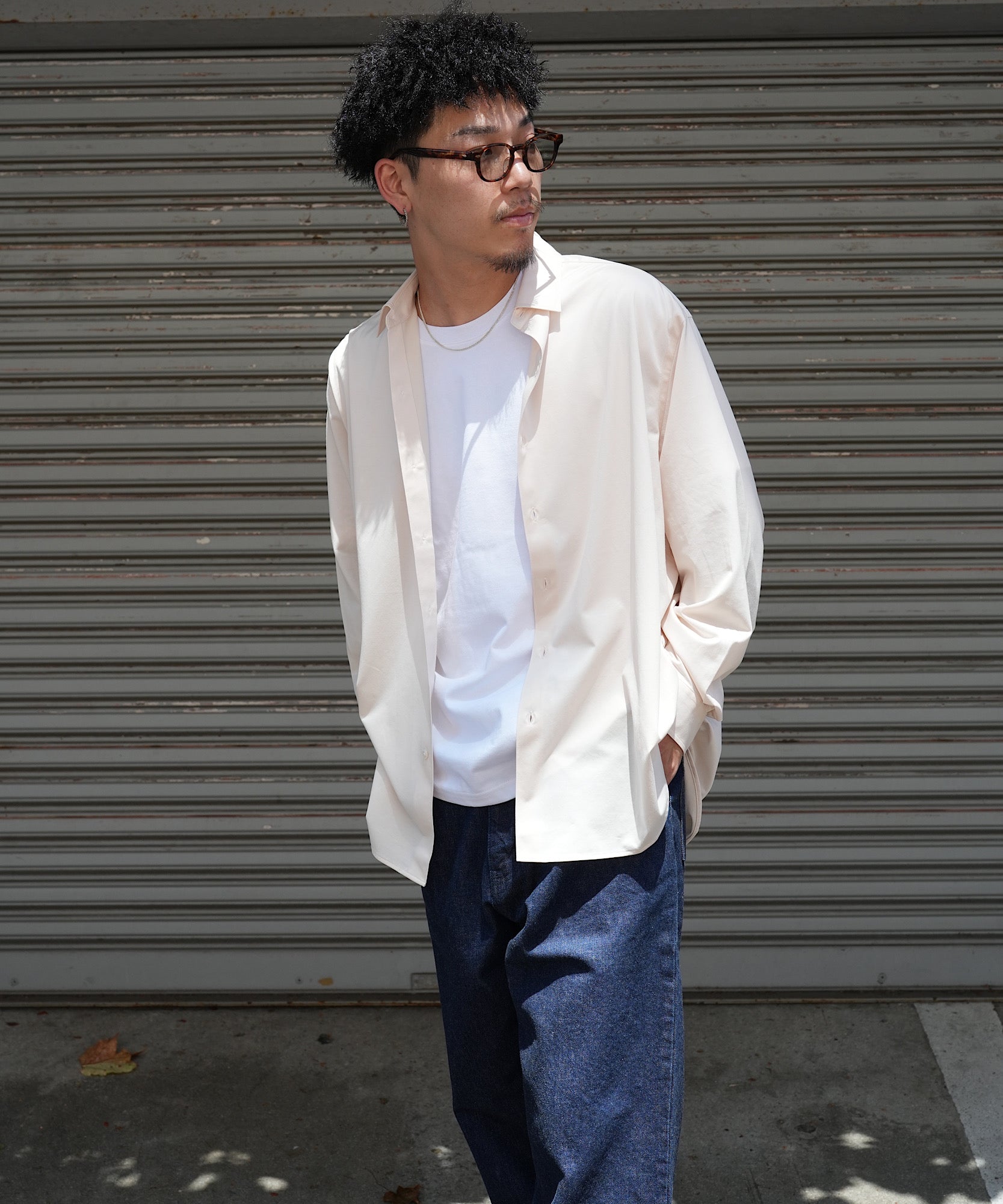 46G Atmosphere Shirt "PINK BEIGE"