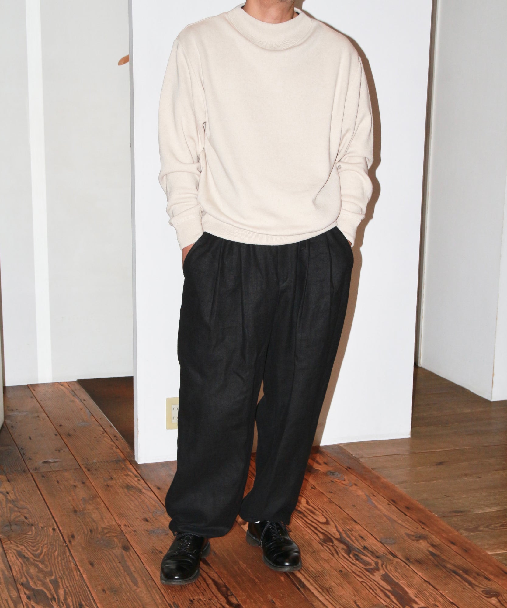 HEMP BROWSING PANTS "BLACK"