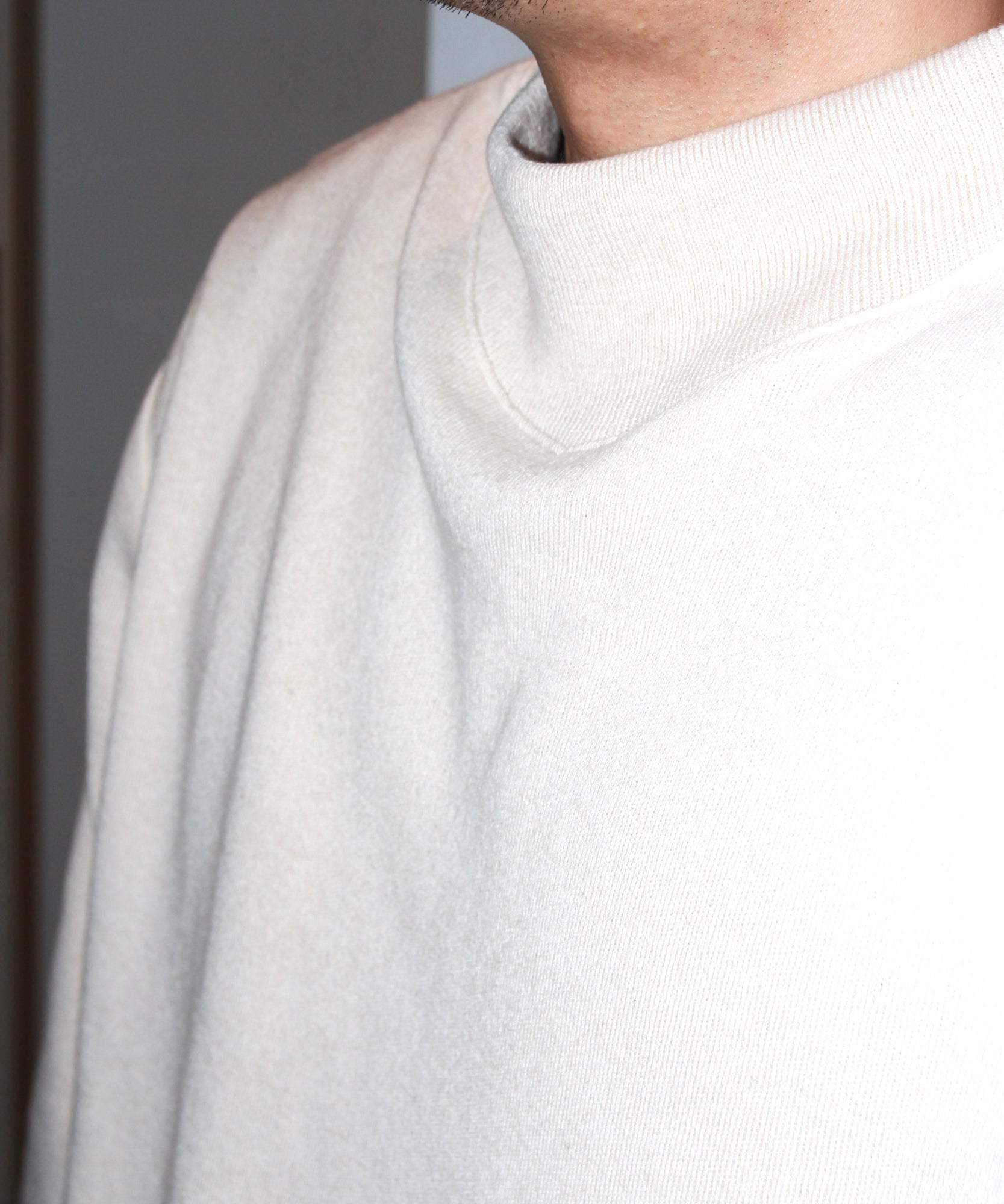 CASHMERE SKIING SWEAT KNITSHIRT "OATMEAL"