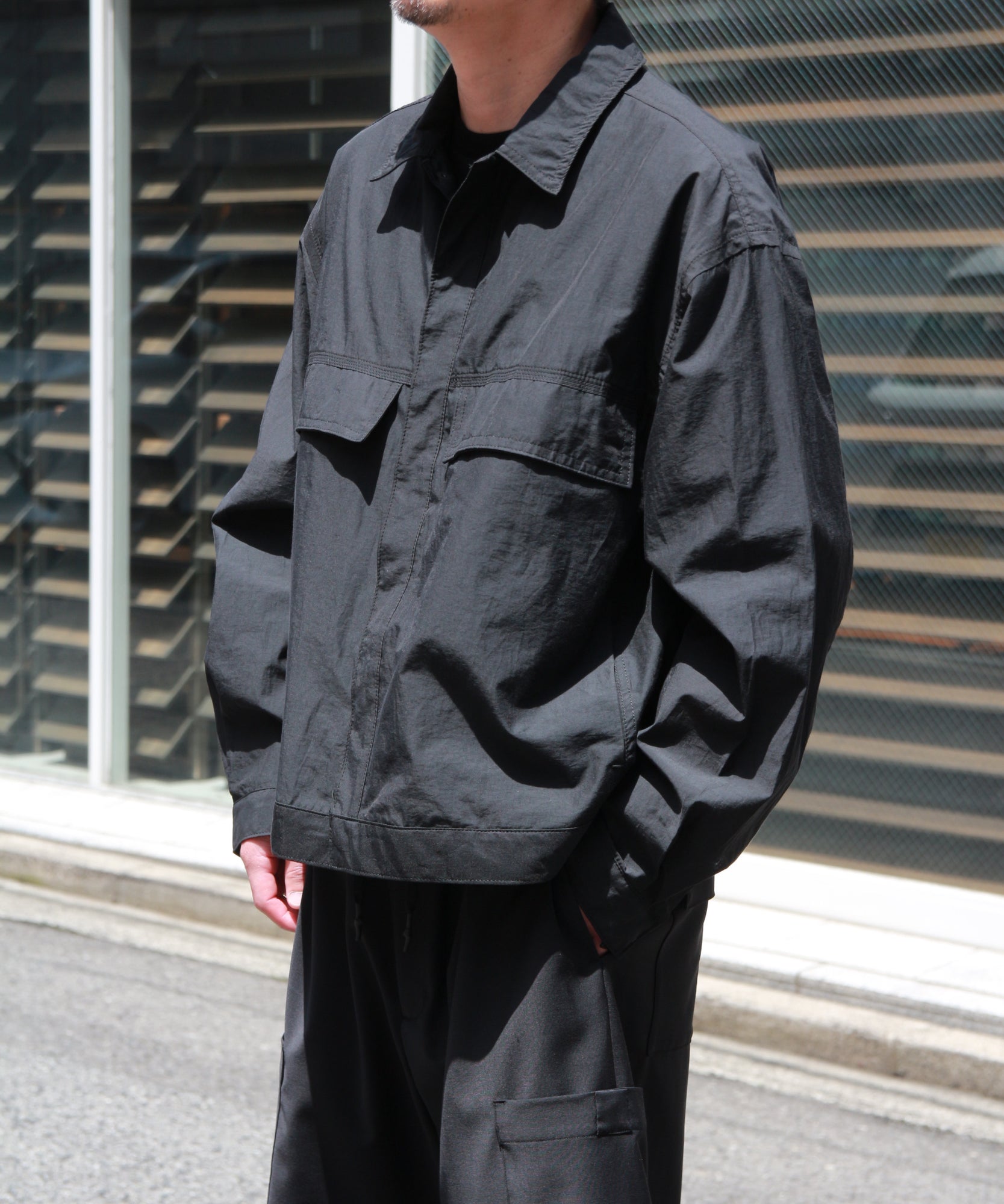 4-Stitch Chambry Jacket "BLACK"