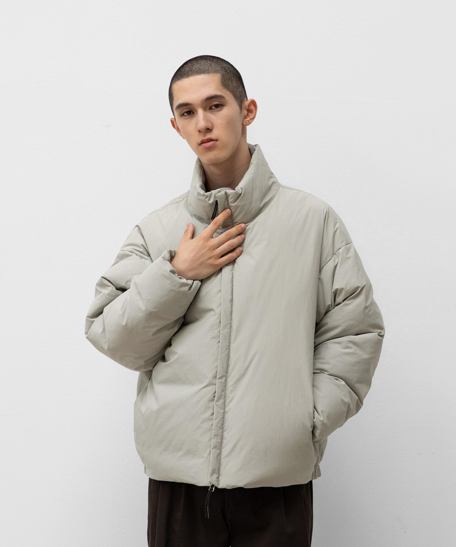 Snowman Down Jacket "Khaki Gray"