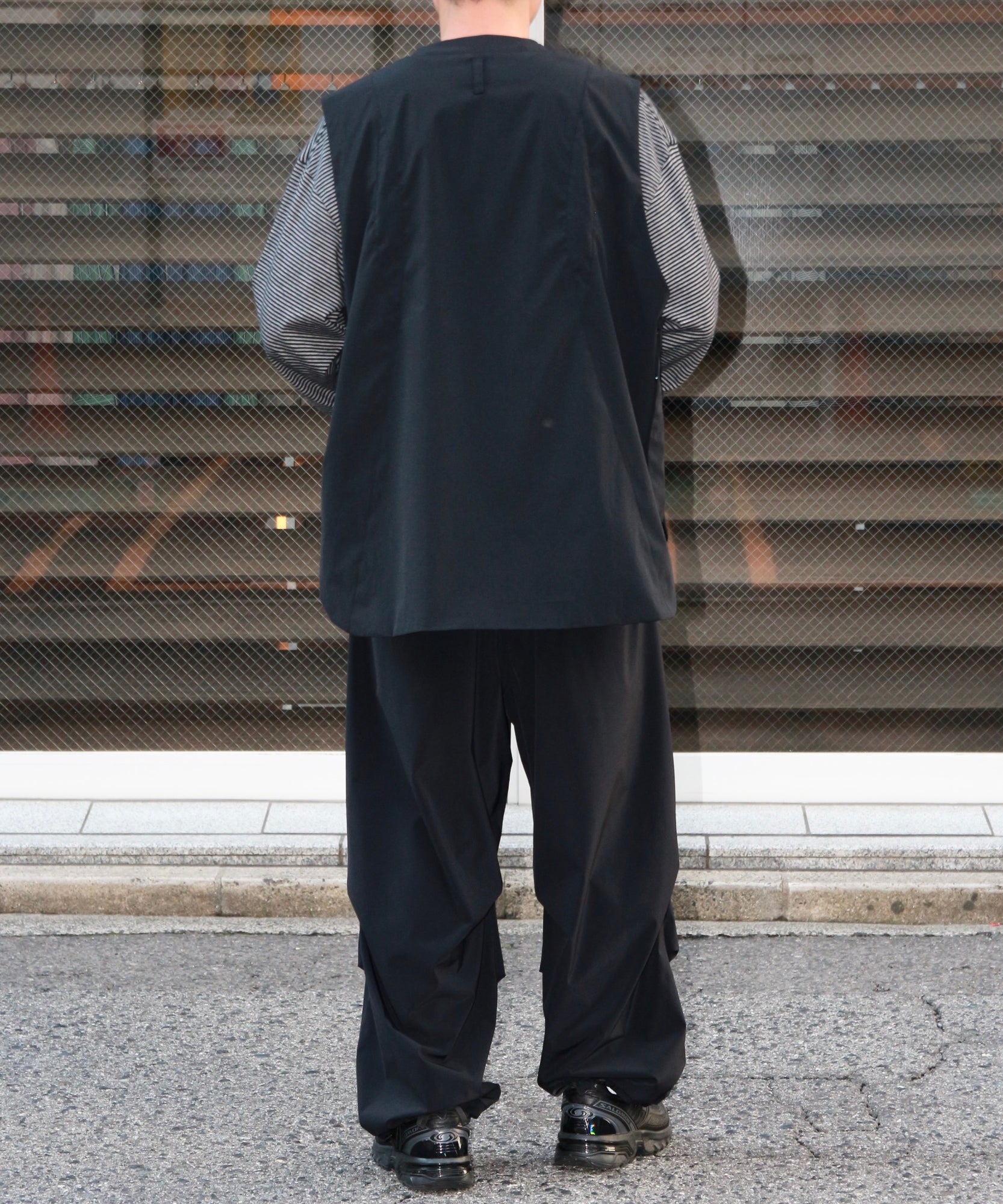 ジッパーベスト "BLACK"