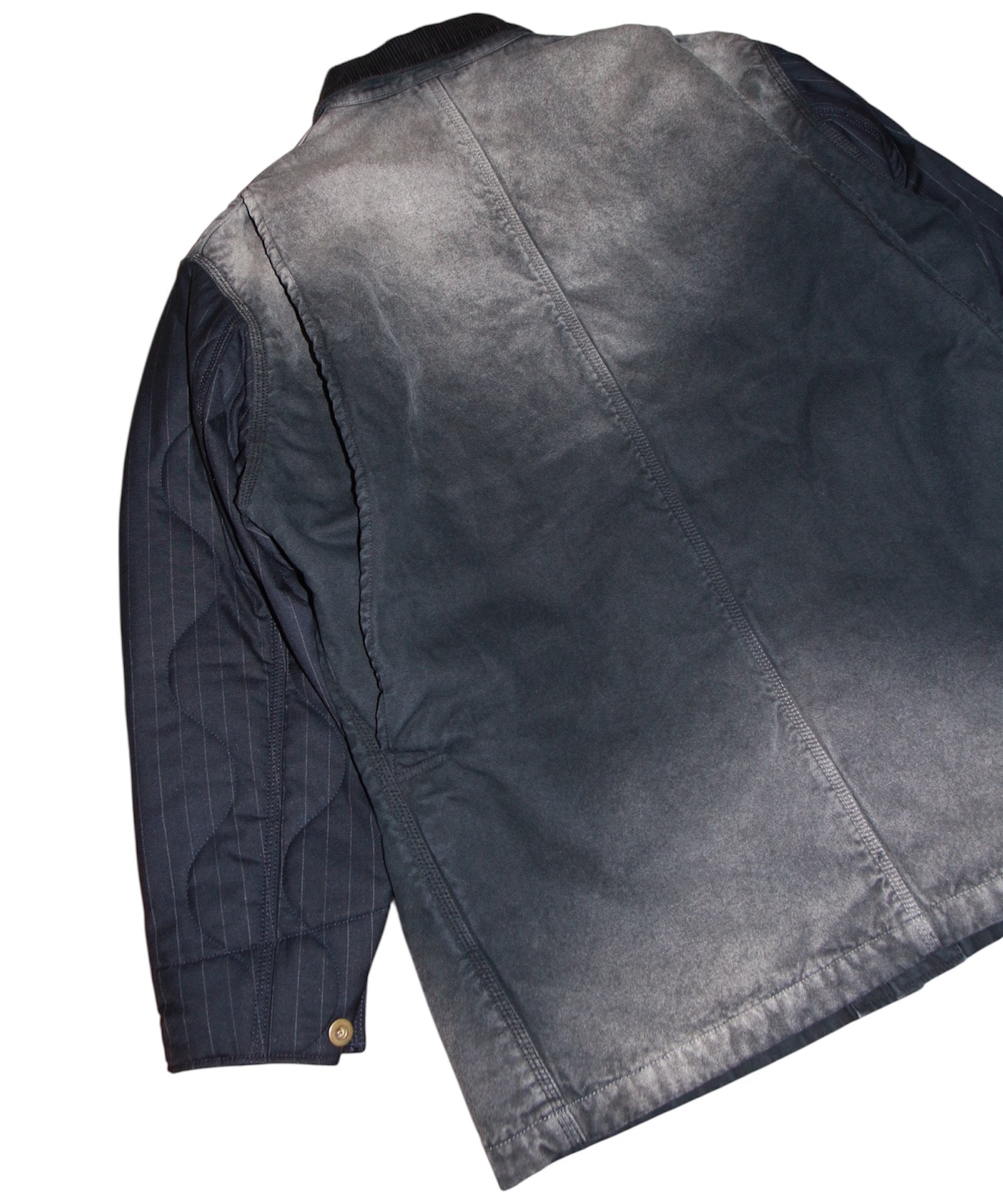 Vintage-effect work coat "BLACK"