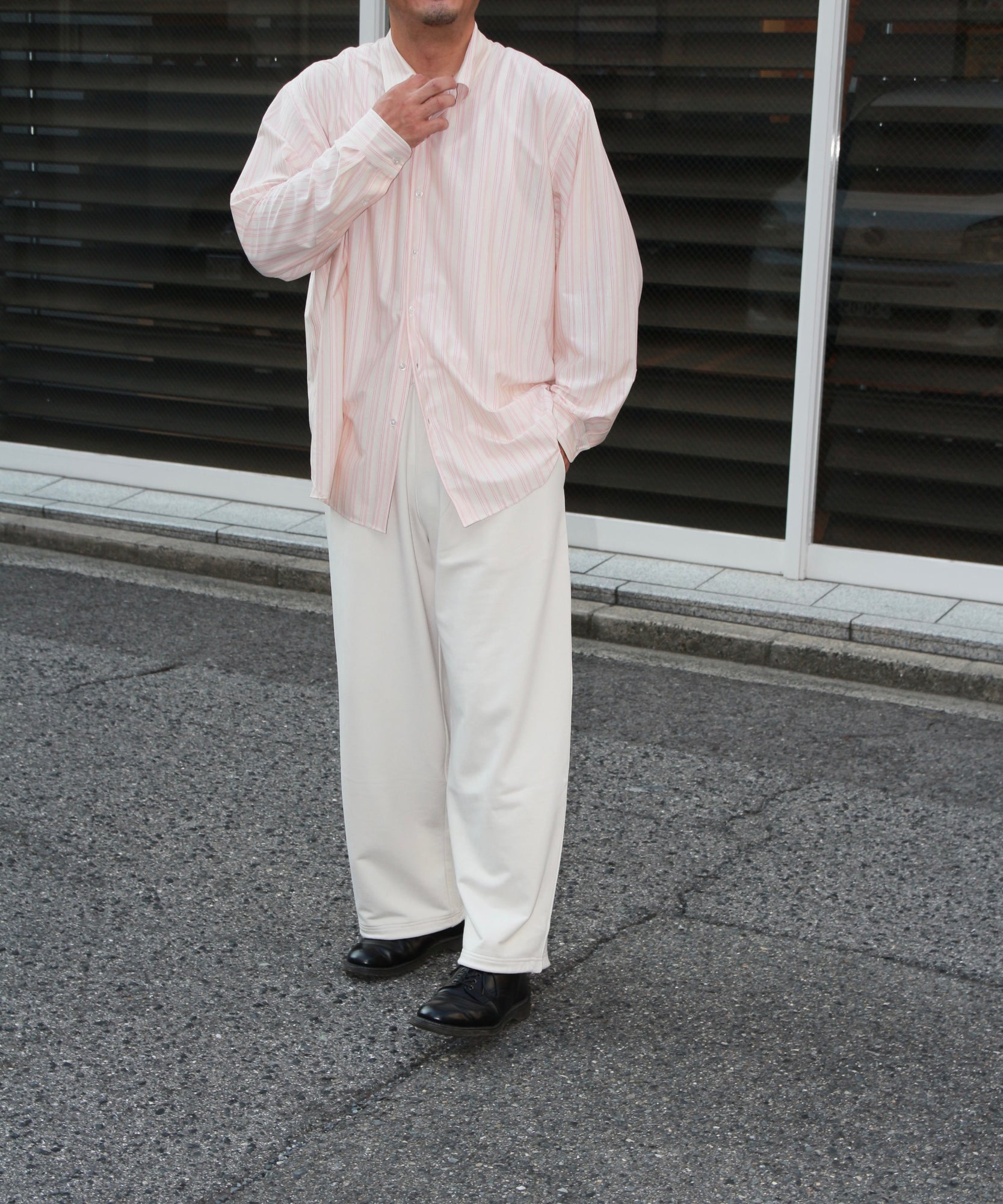 28G Cupro Easy Pants "WHITE(Oxford White)"