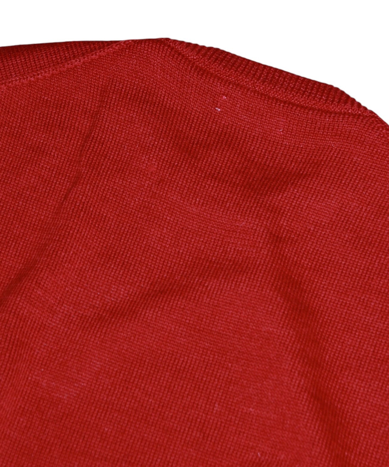 WOOL ALPACA 7GG CREW SWEATER "RED"