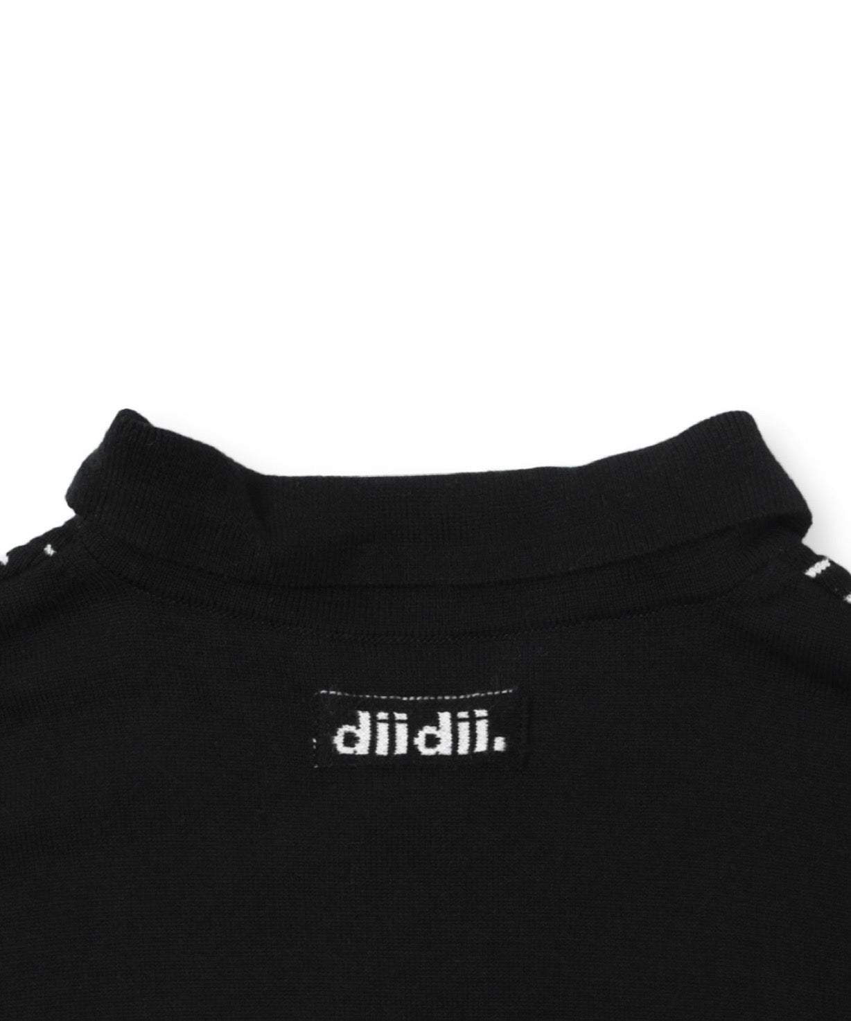 diidii knit polo "BLACK"